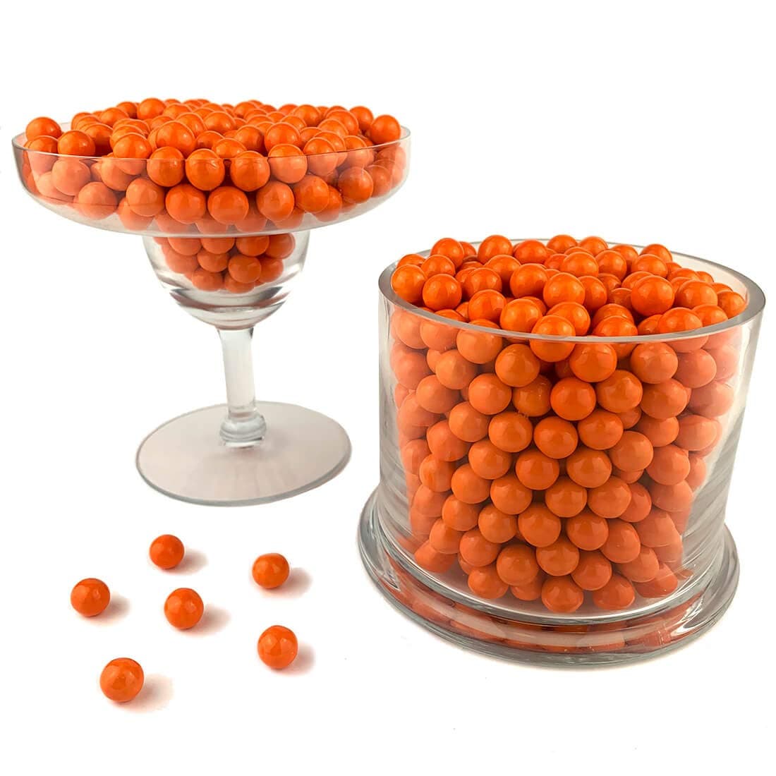 Color It CandyOrange Sixlets 2 Lb Bag - Perfect For Table Centerpieces, Weddings, Birthdays, Candy Buffets, & Party Favors.