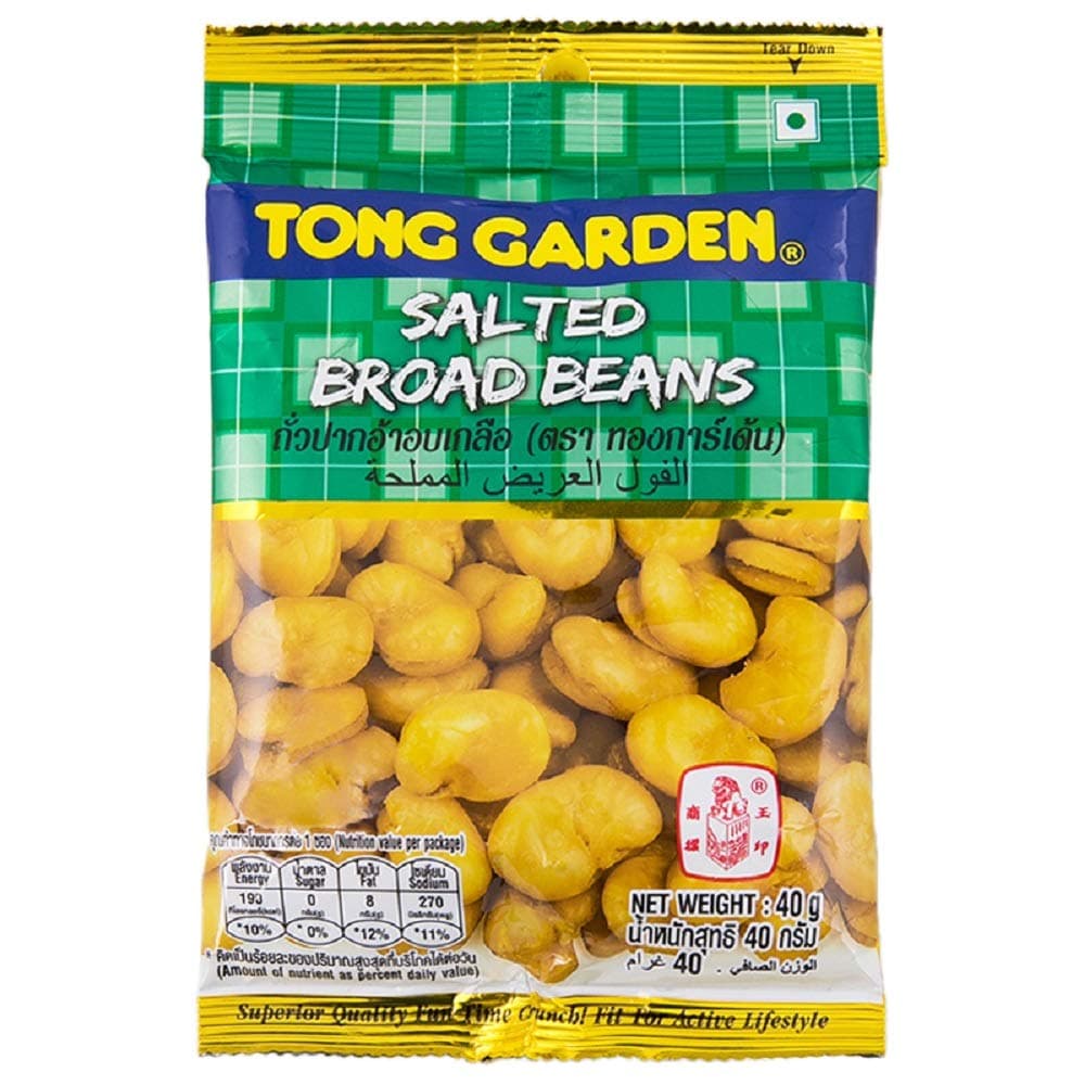 Tong Garden GRADEN BRAND, Salted Broad Beans, Crispy baked beans 40g X 6 Packs