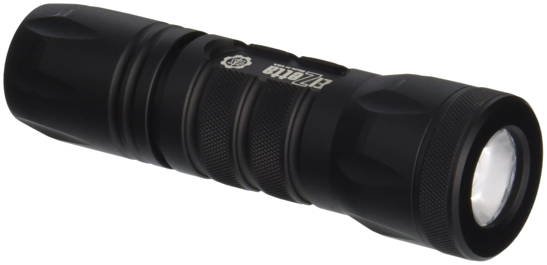 Elzetta A112 Alpha 1-Cell Flashlight with Standard Bezel Ring, Standard Lens, Click Tailcap