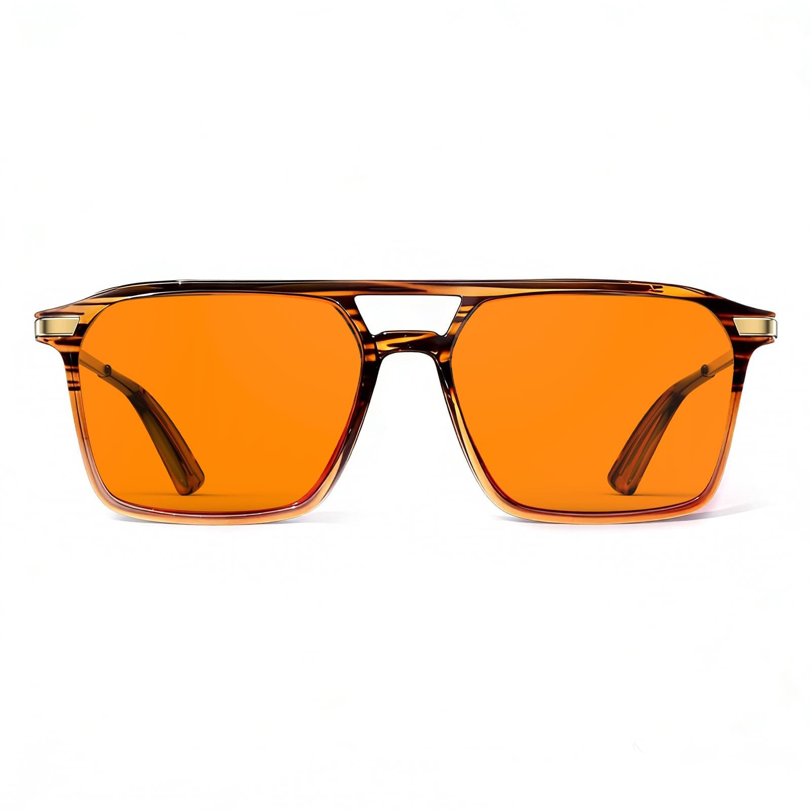 Goiteia 100% Orange Blue Light Blocking Glasses-Amber Tint Gaming Glasses for Better Sleep/Eyes Strain/Light Sensitive-Ultra Light & Spring Hinges for Better Comfor