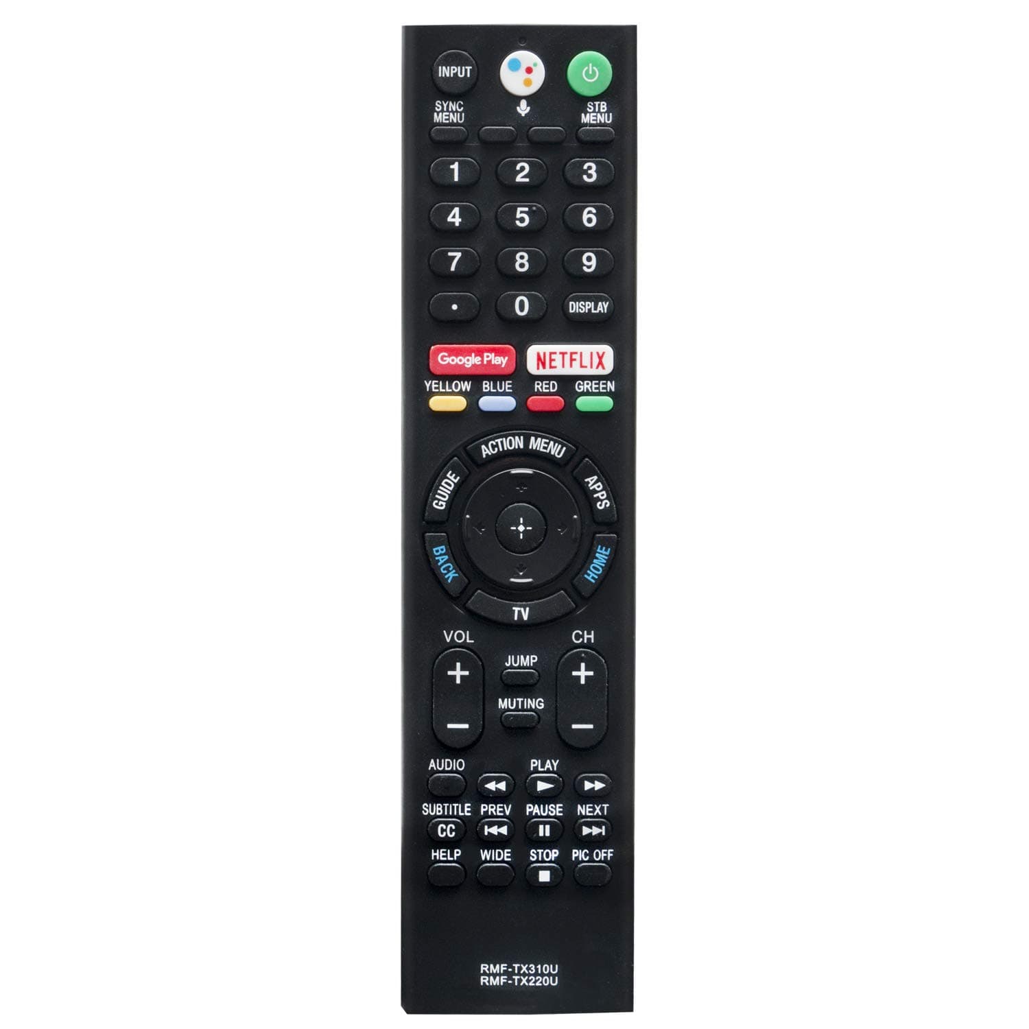 PerFascinRMF-TX310U Replacement Remote Control Work with Sony 4K Smart TV KD-49X750F KD-55X750F XBR-65A8G XBR85X900F XBR55X900F XBR49X900 FXBR75X850F