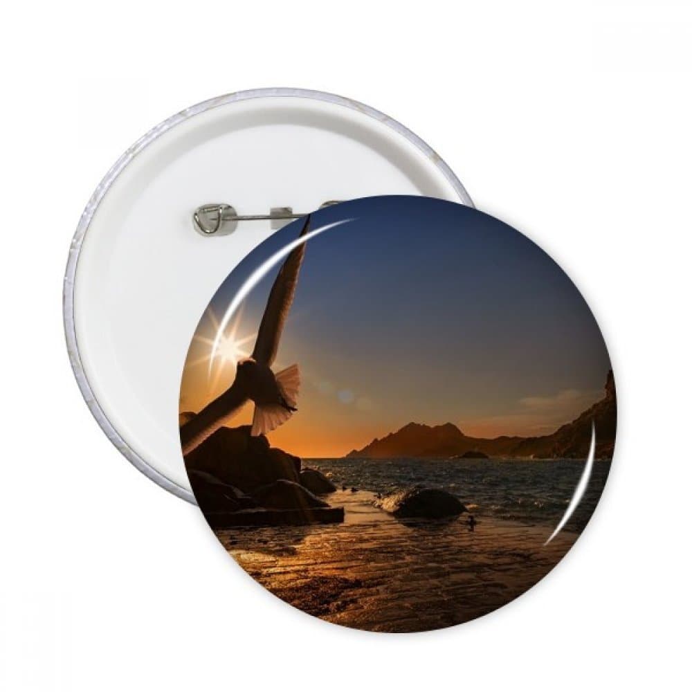 DIYthinker Ocean Eagle Science Nature Picture Round Pins Badge Button Clothing Decoration Gift 5Pcs XL XL Multicolor