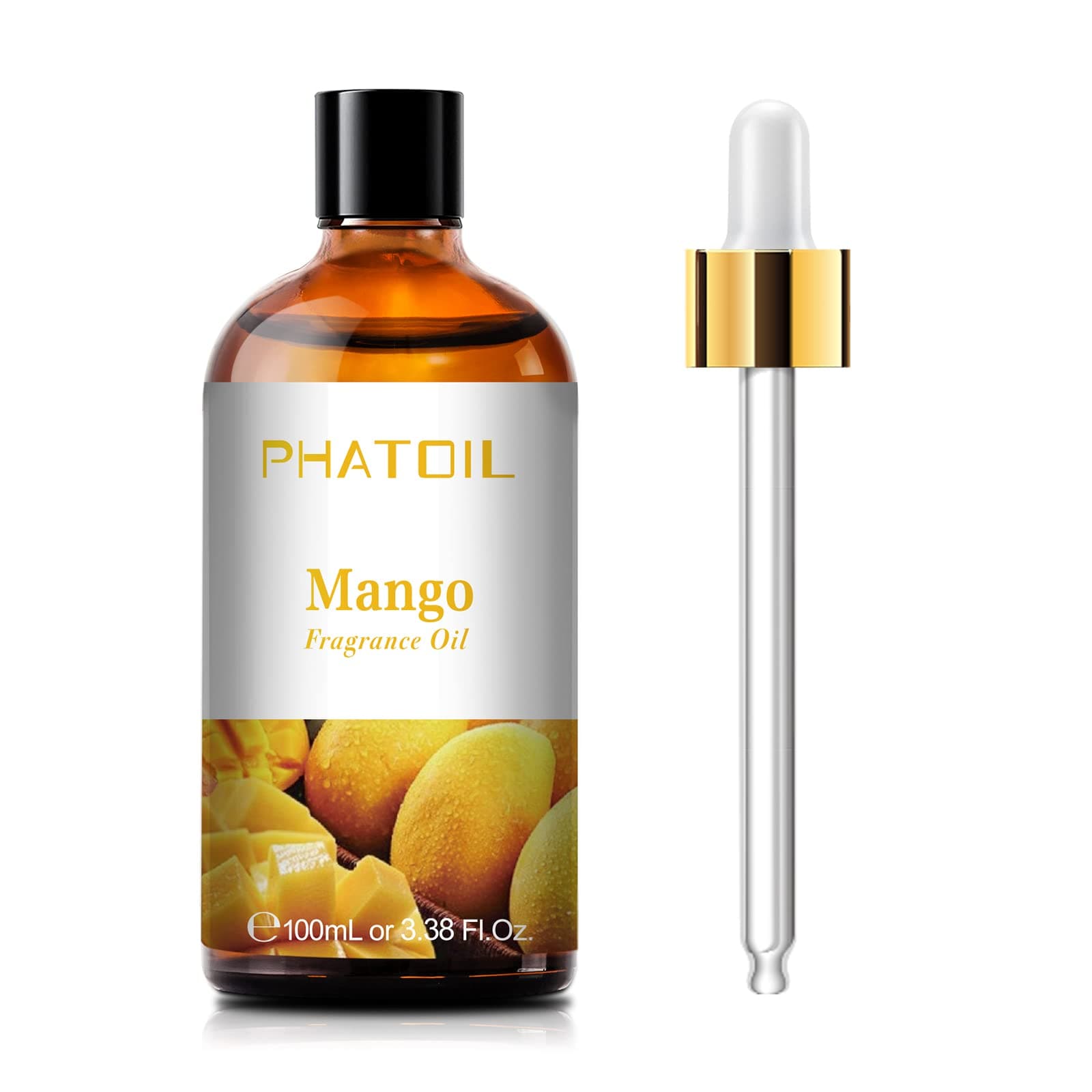 3.38FL.OZ Mango Fragrance Oils for Aromatherapy, Essential Oils for Diffusers for Home, Perfect for Diffuser, Yoga, Skin Care, DIY Candle and Soap Making - 100ml