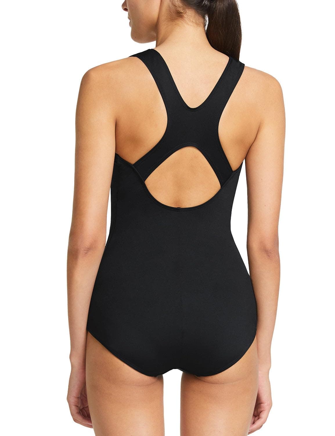 Women's Racerback Athletic One Piece Modest Bathing Suit