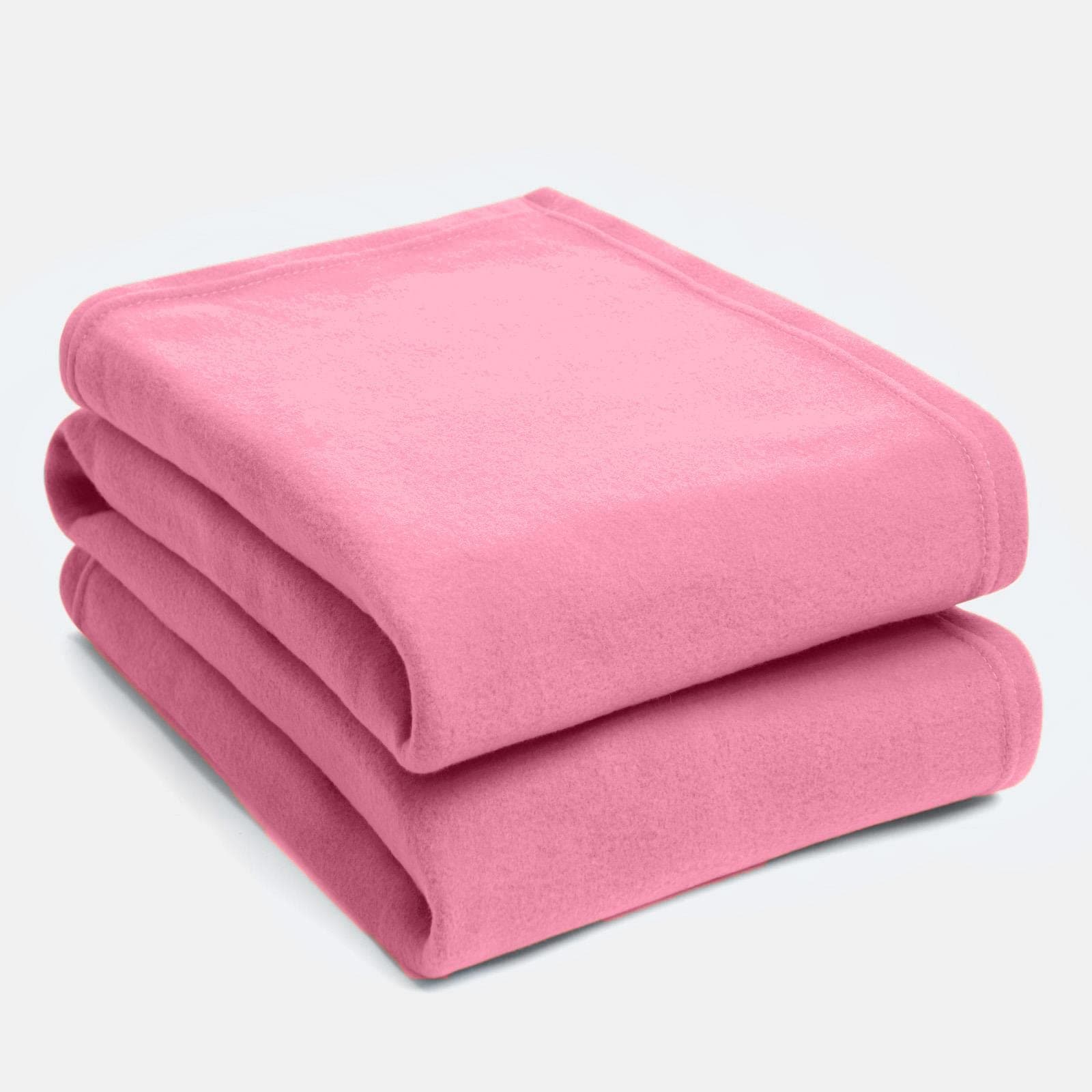 DreamsceneWarm Polar Fleece Throw Over Soft Sofa Bed Blanket Bedspread, Plain Fuchsia - 150 x 200 cm