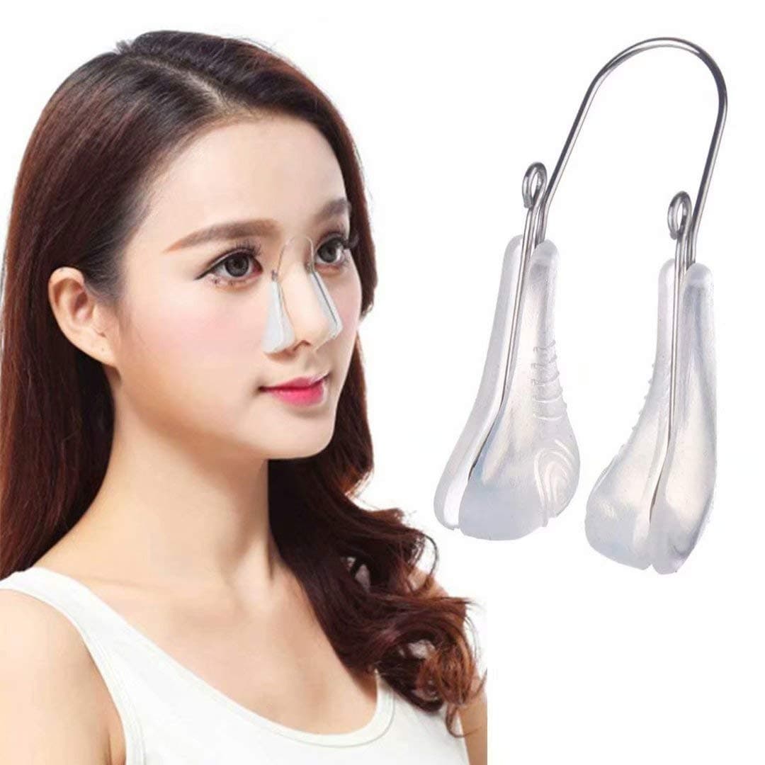 Nose Shaper Nose Slimmer for Wide Nose, Nose Straightener Lifter Shaper Clip for Women Beauty, Magic Thinner Reshaper Makes Nose Smaller without Any Smell, with Soft Silicone