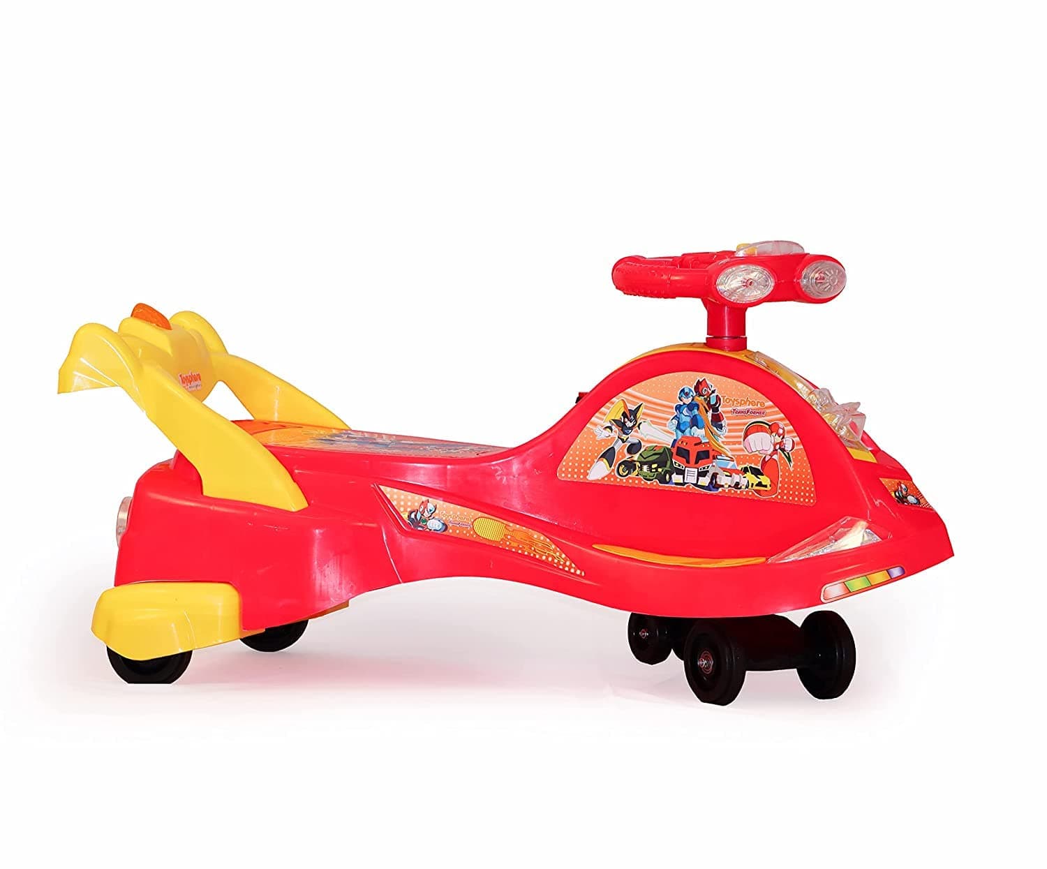 CuteSo Kids Tricycle Convertible Kid's Trike with Parental Adjust Push Handle & Children Safety Seat Belt Kid's Ride Outdoor | Suitable for Boys & Girls (Dark Red)