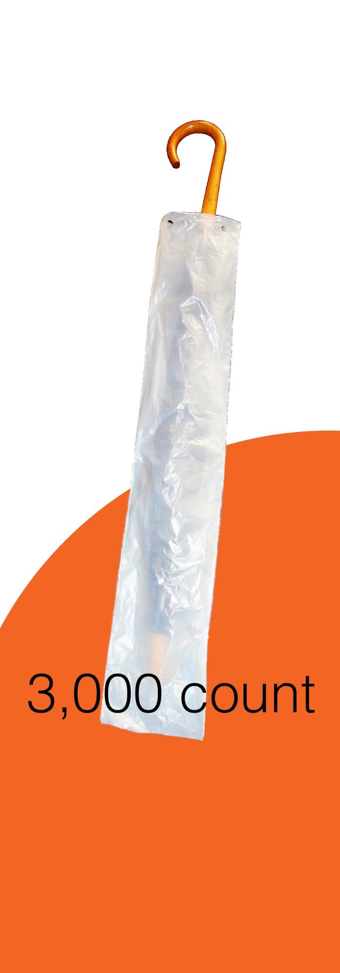 RainSafe RS1000S - Large Wet Umbrella Bags | 3,000 Count