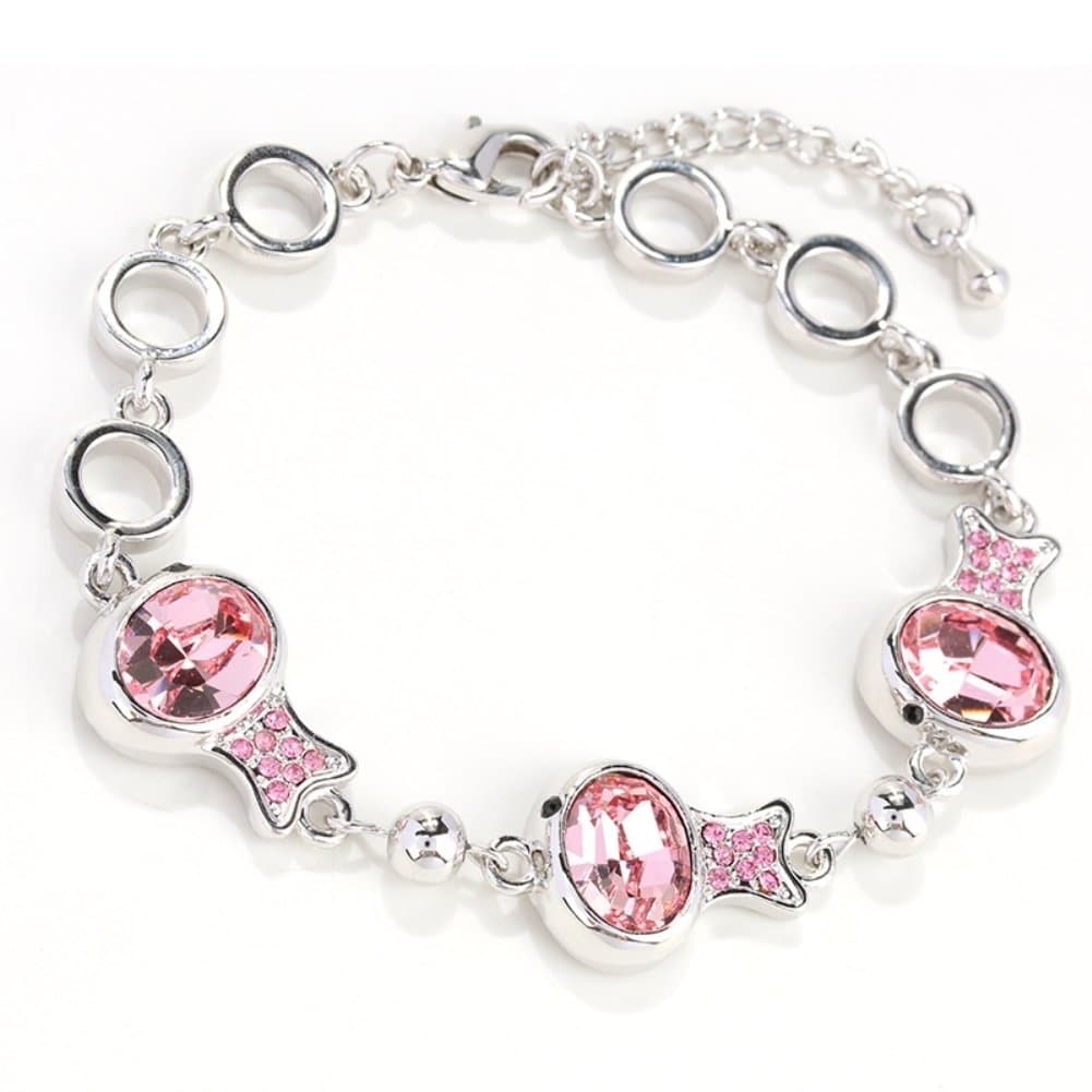 BL-070329 Alloy Korean Version Fish Inlaid Crystal Women's Bracelet
