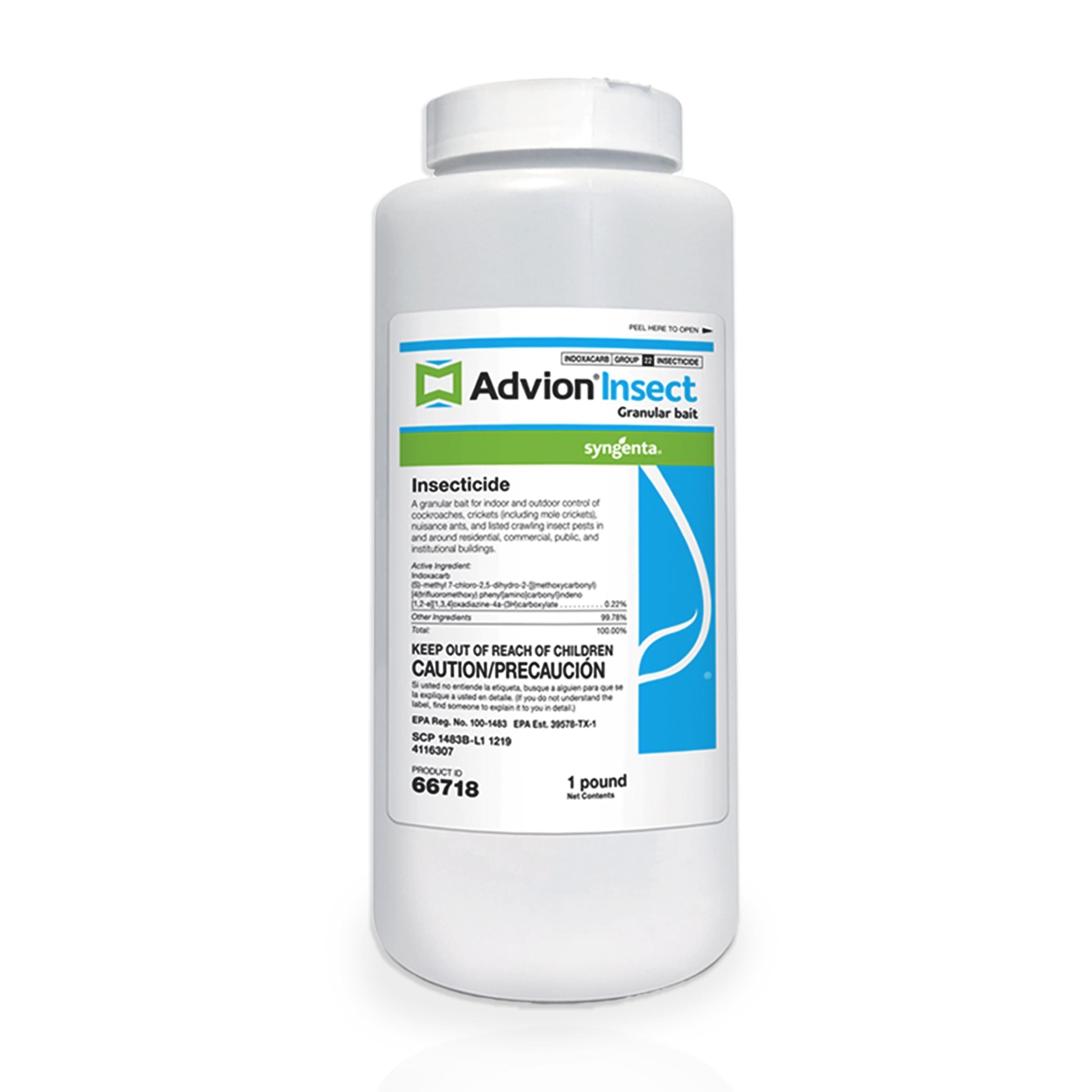 Advion Insect Granular Bait, 1-lb. Shaker Bottle, Effective Insect Granular Bait, Formulated with 0.22% Indoxacarb, Outdoor Use, for Control of Prevailing Perimeter Pests