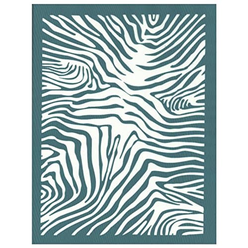 DIY Silk Screen Printing Stencil, Ready to Use "Zebra Animal Pattern" Design, for Fabric, Wood, Ceramic, T-Shirts, and More!