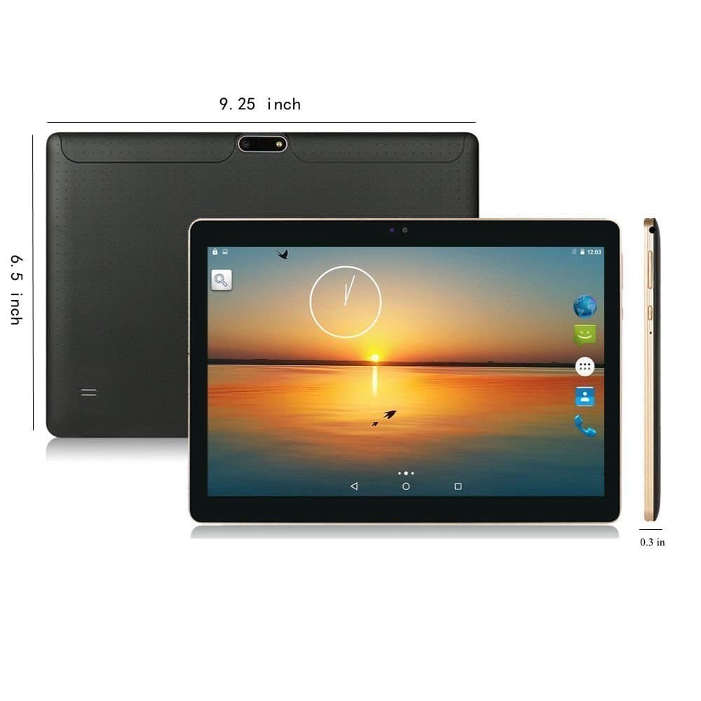 MAIJEEP 10 inch Tablet android 6.0 Octa Core Super Fast CPU, 2GB Ram+32GB Disk,Dual Camera, Wifi, Bluetooth, 10 inch android tablet 1280x800 HD IPS screen, Google Play, (black)
