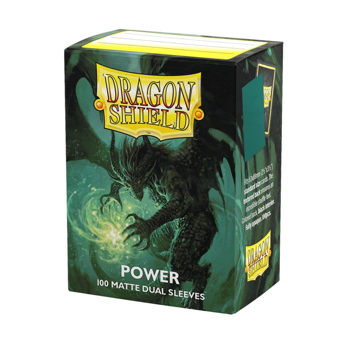 Dragon Shield | Matte Dual Standard Size Card Sleeves | 100 CT - Smooth & Tough Premium TCG Sleeves - Compatible with Pokemon, Flesh & Blood, One Piece & Magic The Gathering | Power
