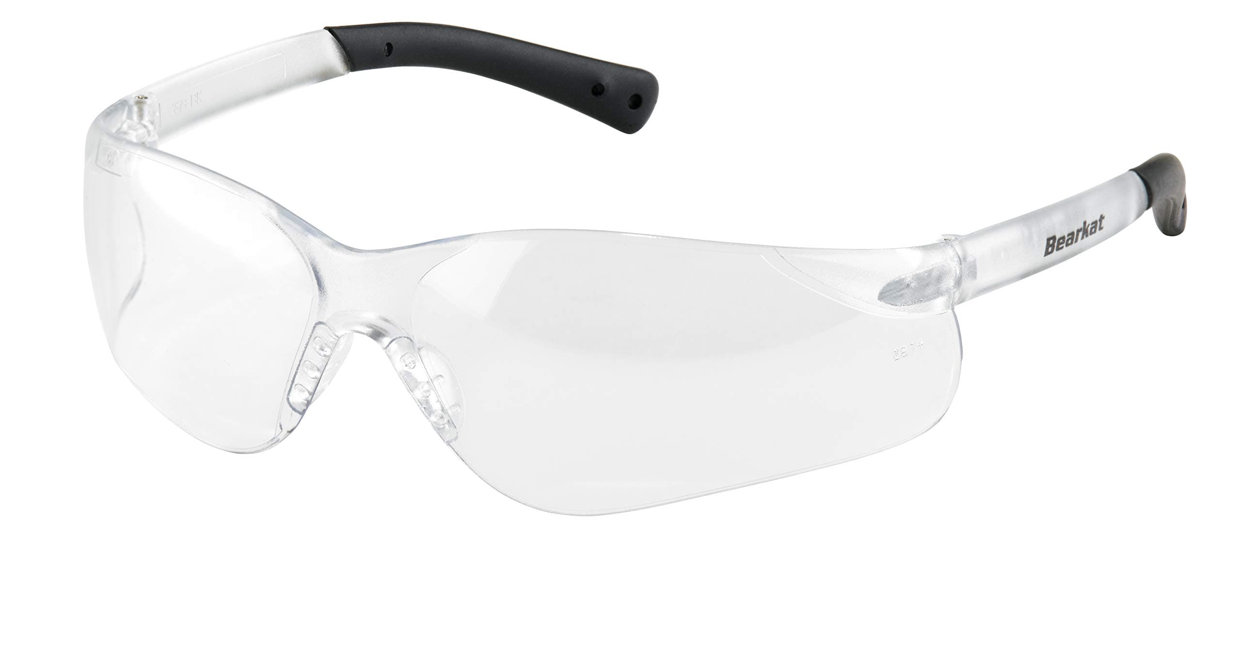 BK310AF BearKat 3 Polycarbonate Anti-Fog Lens Safety Glasses with Non-Slip Hybrid Black Temple Sleeve