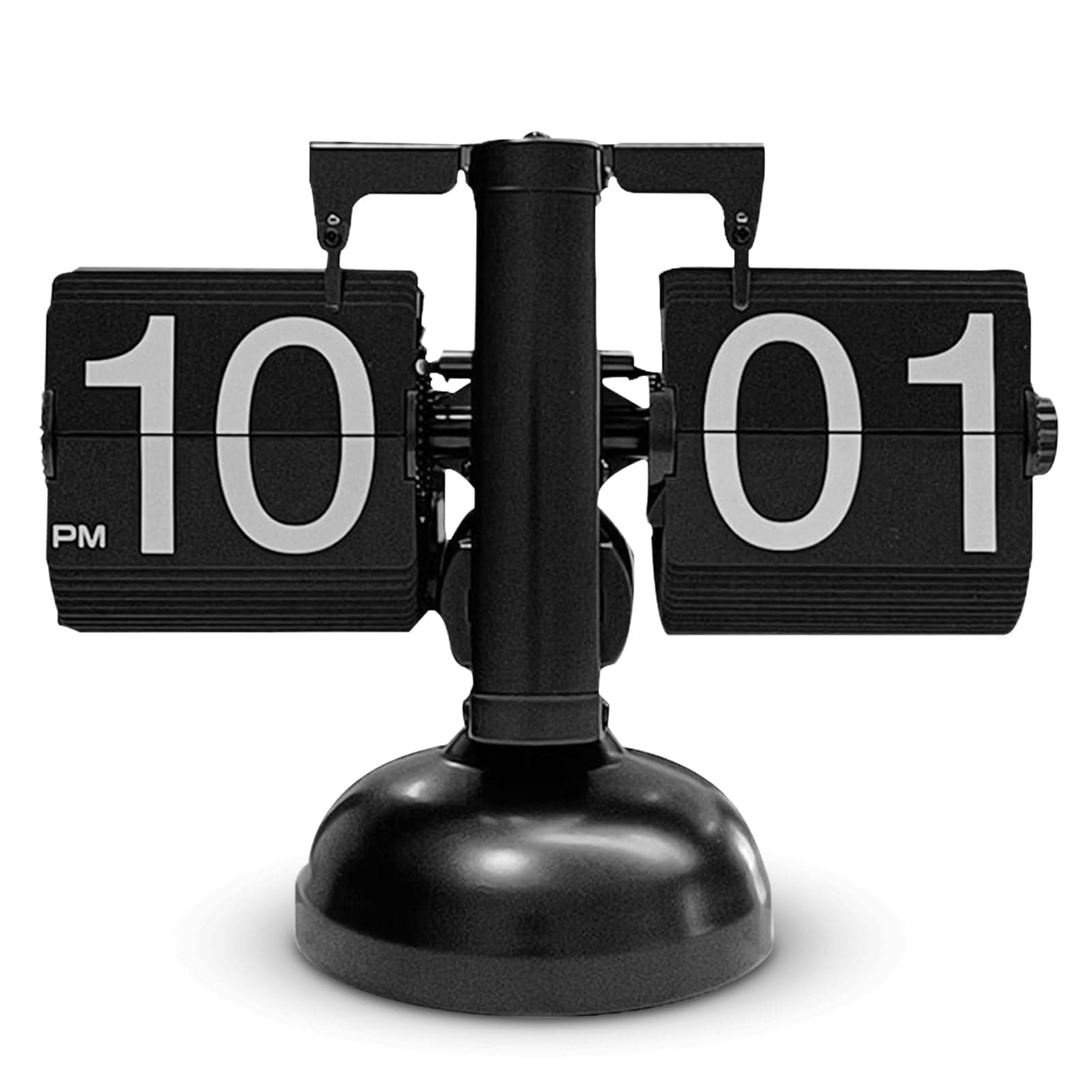 HERCHR Retro Flip Watch, Flip Desk Clock, Retro Digital Flip Down Clock, Flip Desk Clock, Retro Minimalist Single Foot Mechanical Car Flip Watch, Battery Operated Digital Flip Down Clock