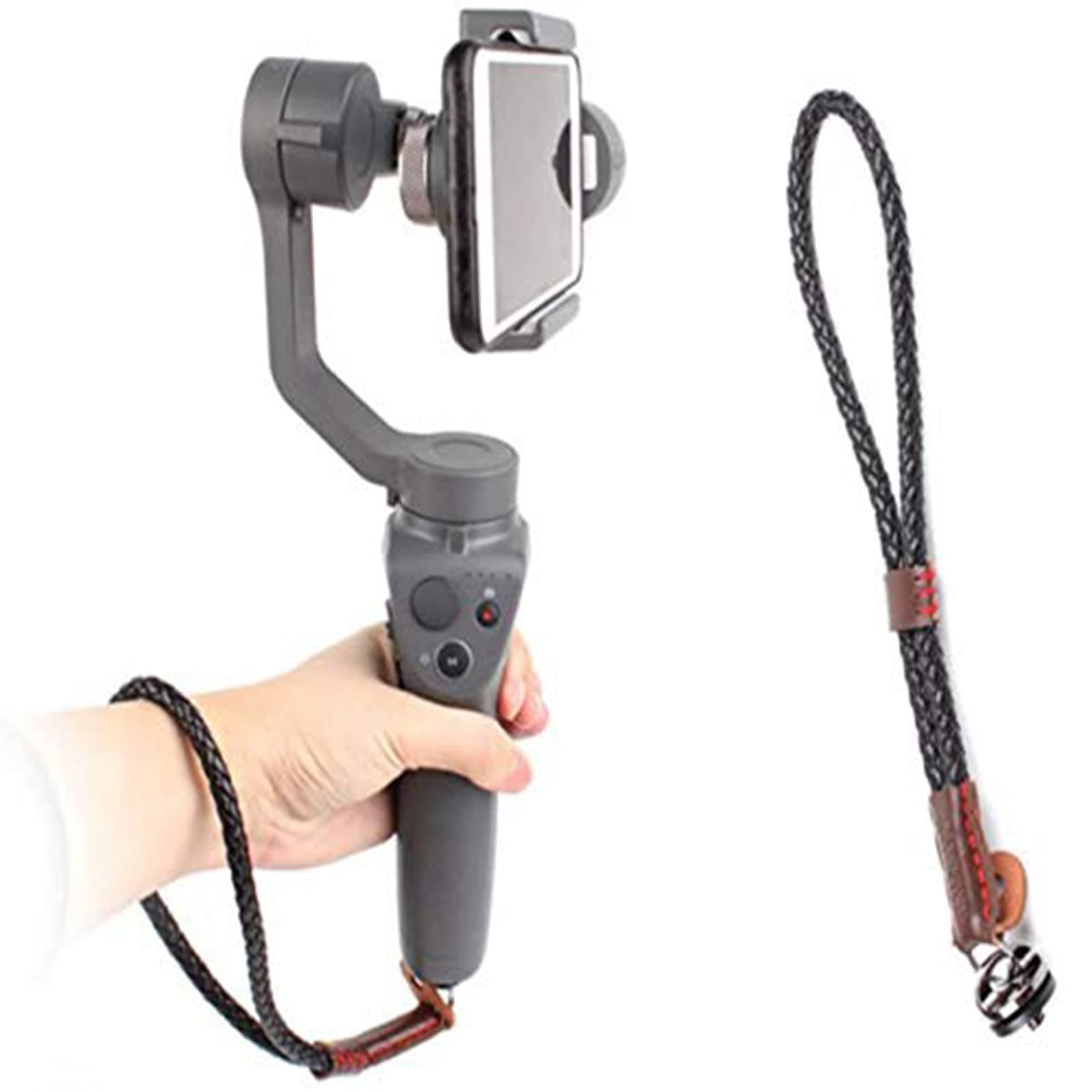 Hooshion Handheld Gimbal Camera Hand Strap Wrist Strap Wristband Sling Lanyard with 1/4 Screw for Osmo Mobile 3 Osmo Mobile 2 Handheld Gimbal Camera Smooth 4 Gopro