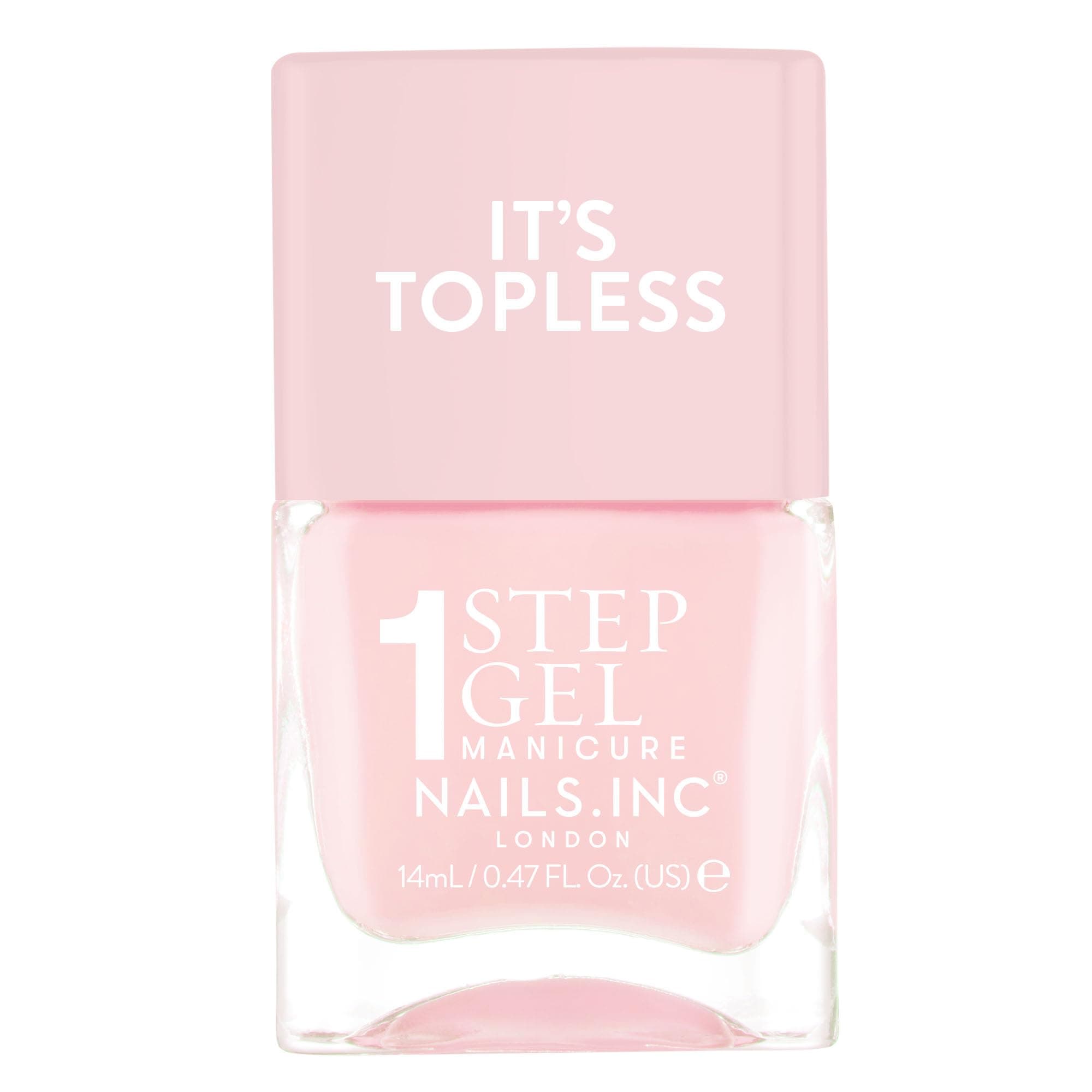 It's Topless Gel-Like Nail Polish, 4-in-1 Base Coat, Treatment, Colour & Top Coat, Long Lasting, Strong, Chip Free Nails, Glossy Salon Quality Manicure, Air Dry Nail Polish, Dakota, 14 ML