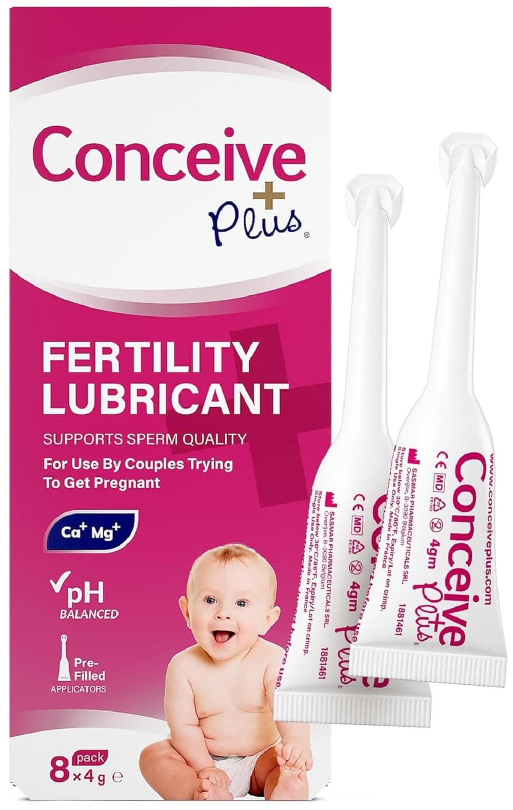Conceive Plus Fertility Lubricant Individual Use Applicators - 8 Pack