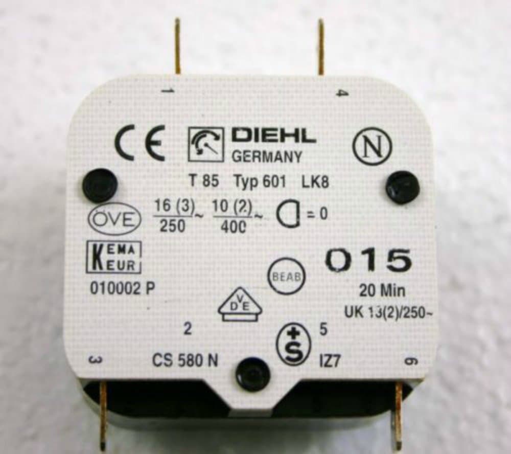 Diehl or Poltik Springwound Timer 20 MIN Tanning Bed Type 601