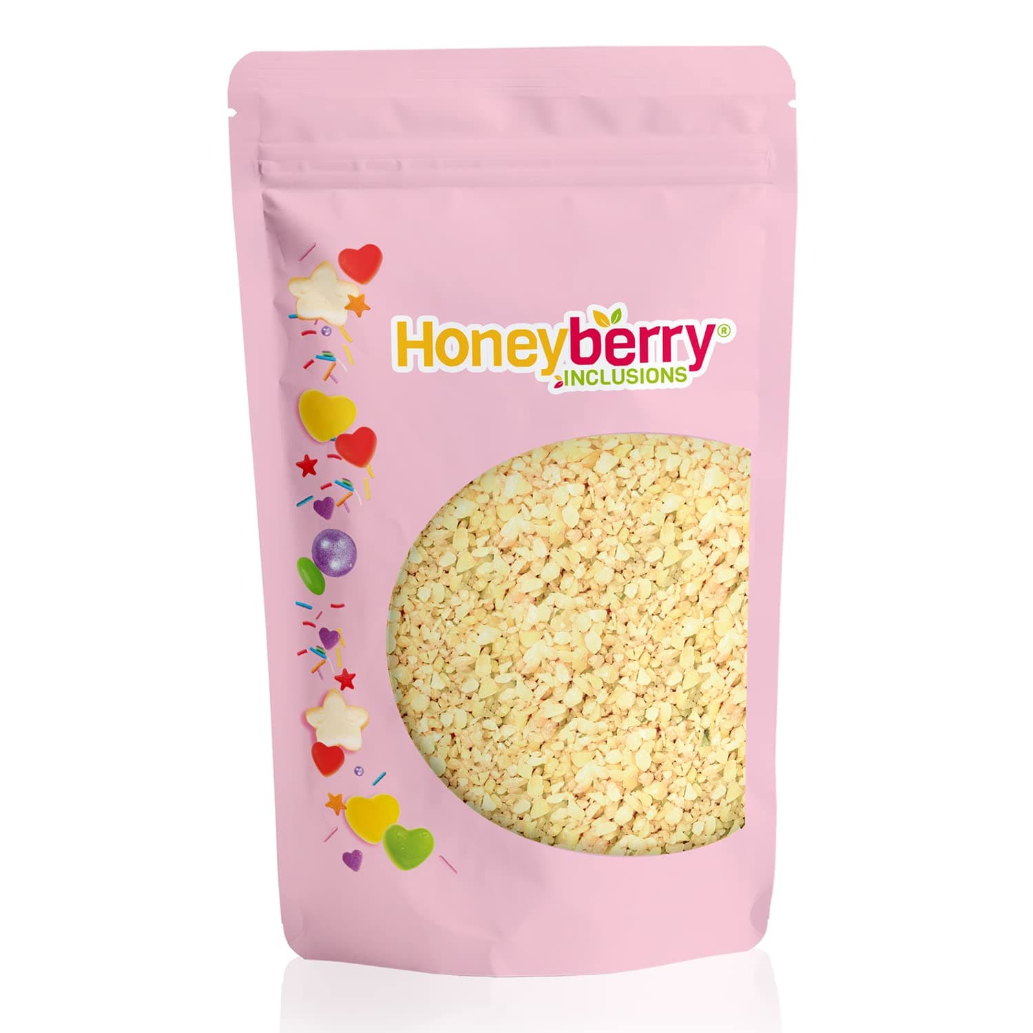 Coated Popping Candy 500g - Cocoa Butter Coated Unflavoured Natural Plain Popping Candy for Baking Cake Decoration