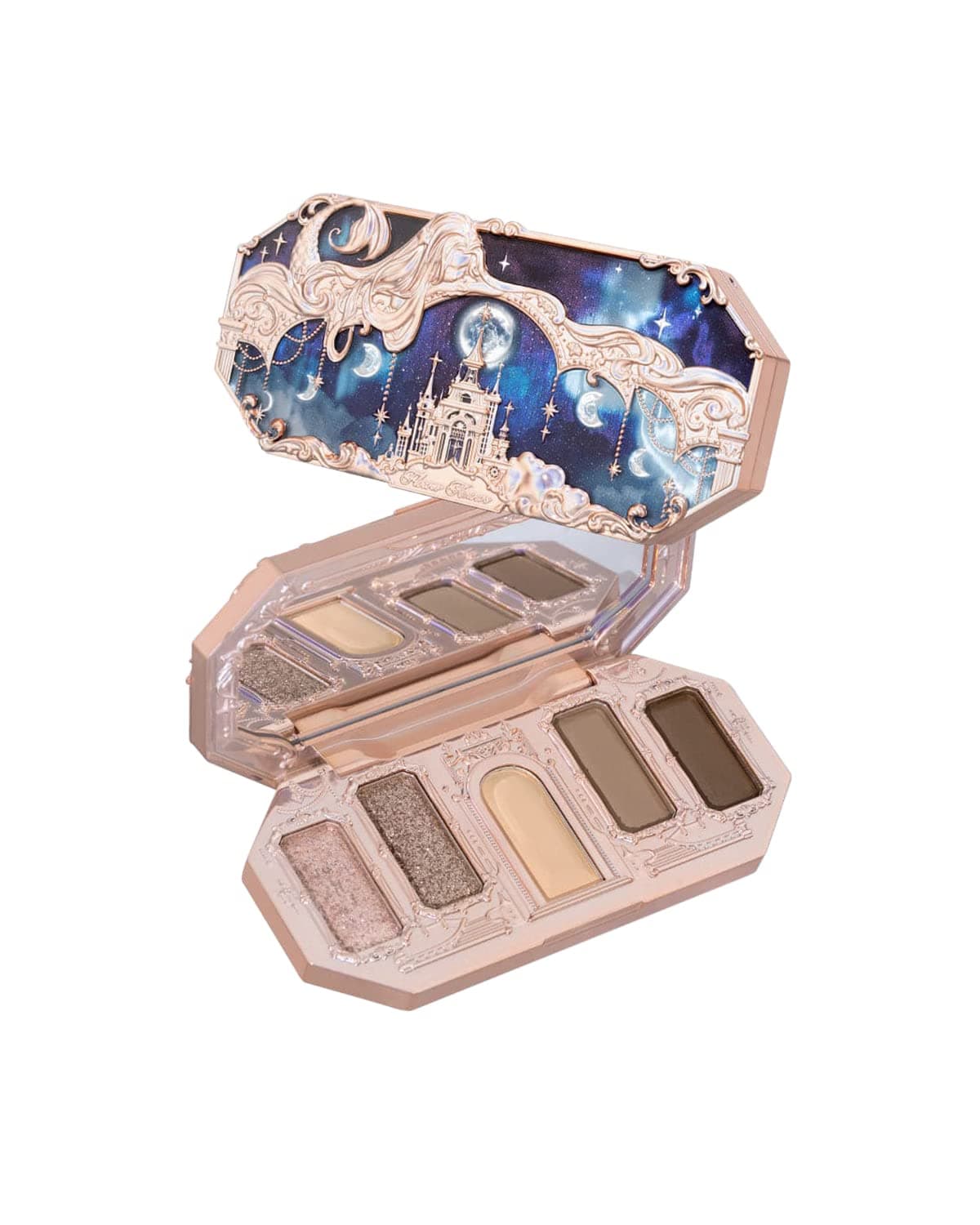 Flower Knows Moonlight Mermaid Five-Color Jewelry Eyeshadow Palette 6.3g (01 Stellar Sand)