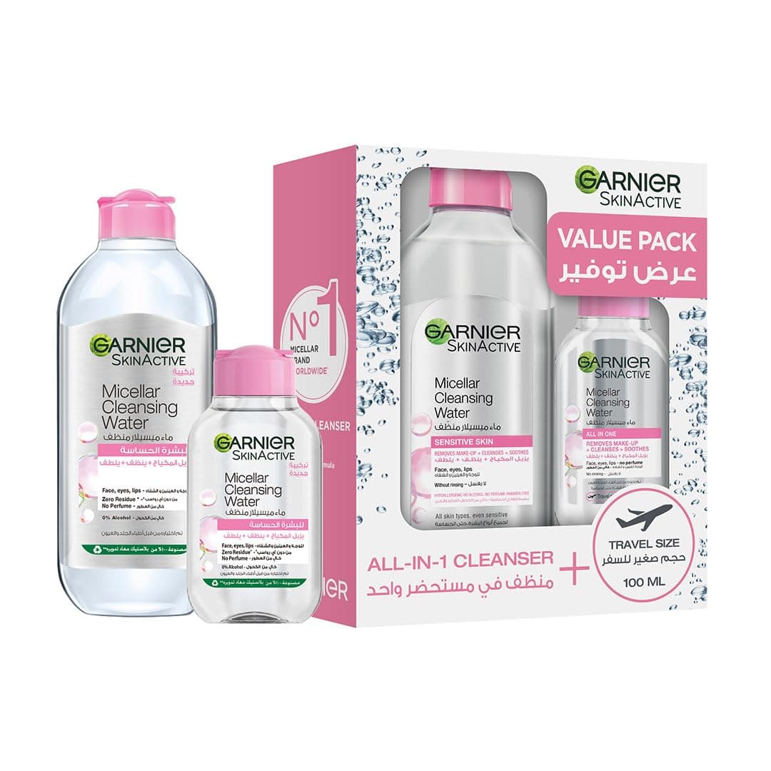 Garnier Micellar Classic Water Face Eyes, 400 + 100 ml