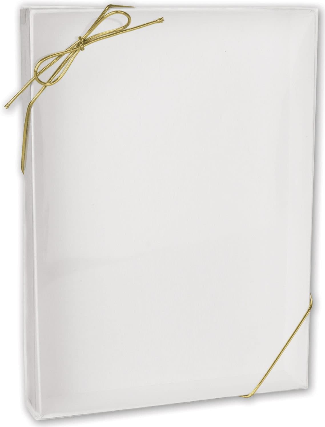 Bows - Gold Pre-Tied Stretch Loop Bows, 11" Loop (1000 Box) - BOWS-3SLG18