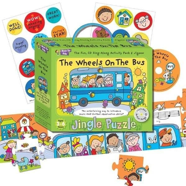 Music for Kids the Wheels On the Bus Jingle Puzzle