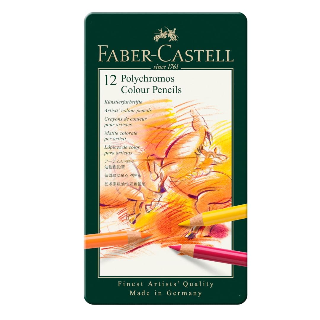 Faber-Castell Polychromos Pncl Tin 12/Set
