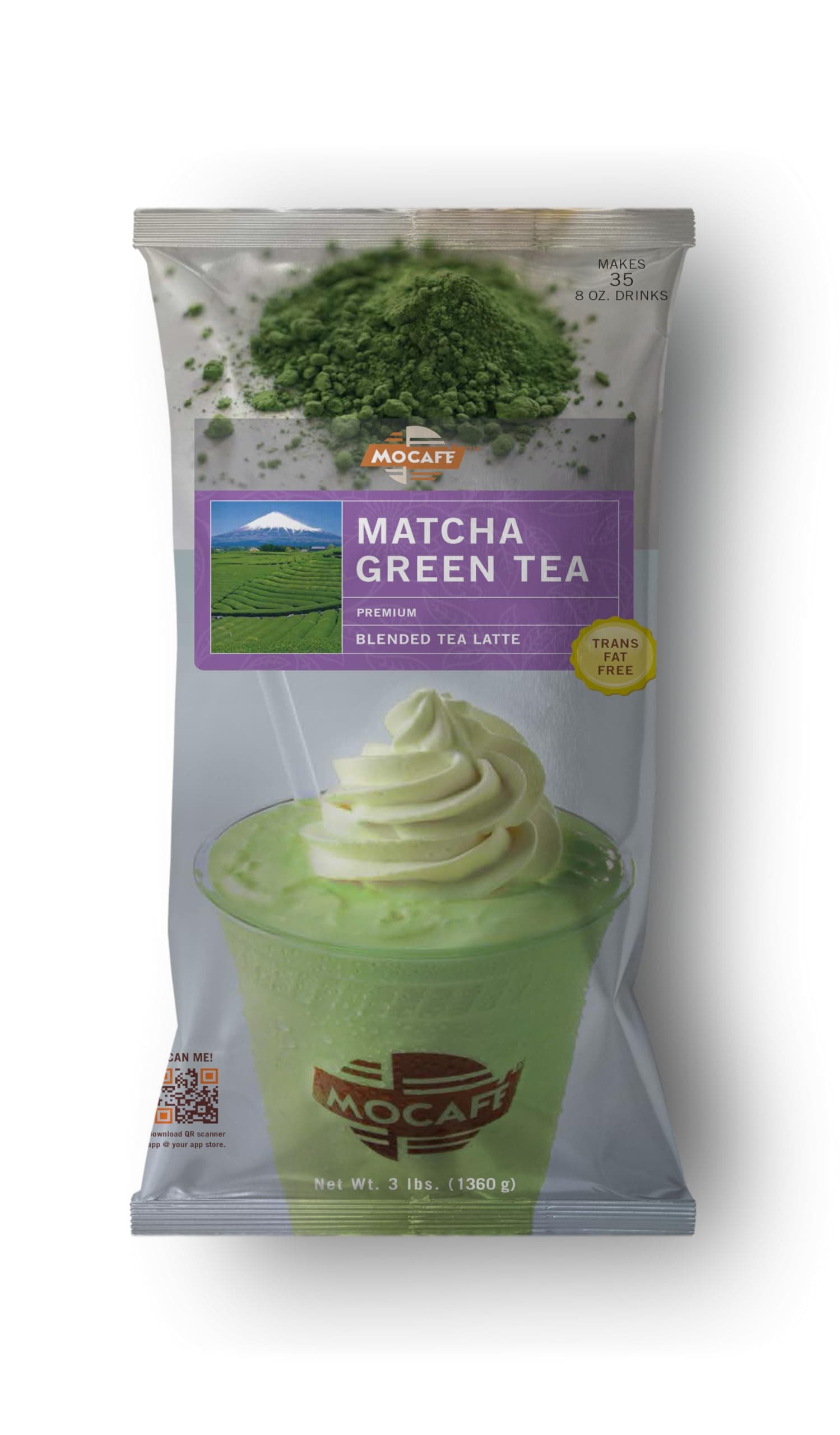 MOCAFE Matcha Green Tea Blended Tea Latte, 3-Pound Bag(並行輸入商品)
