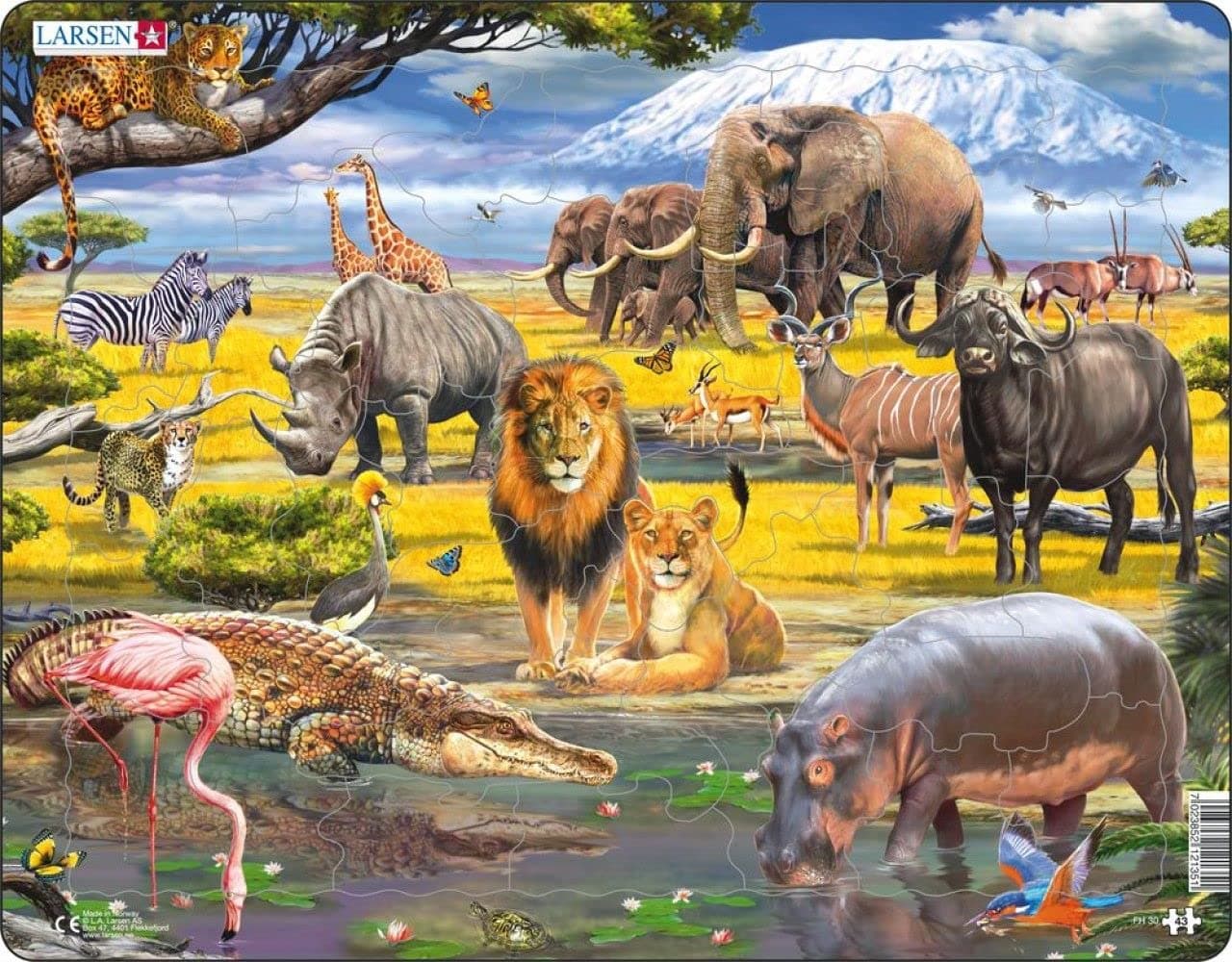 Larsen Puzzles Savannah 43 Piece Children's Jigsaw Puzzle