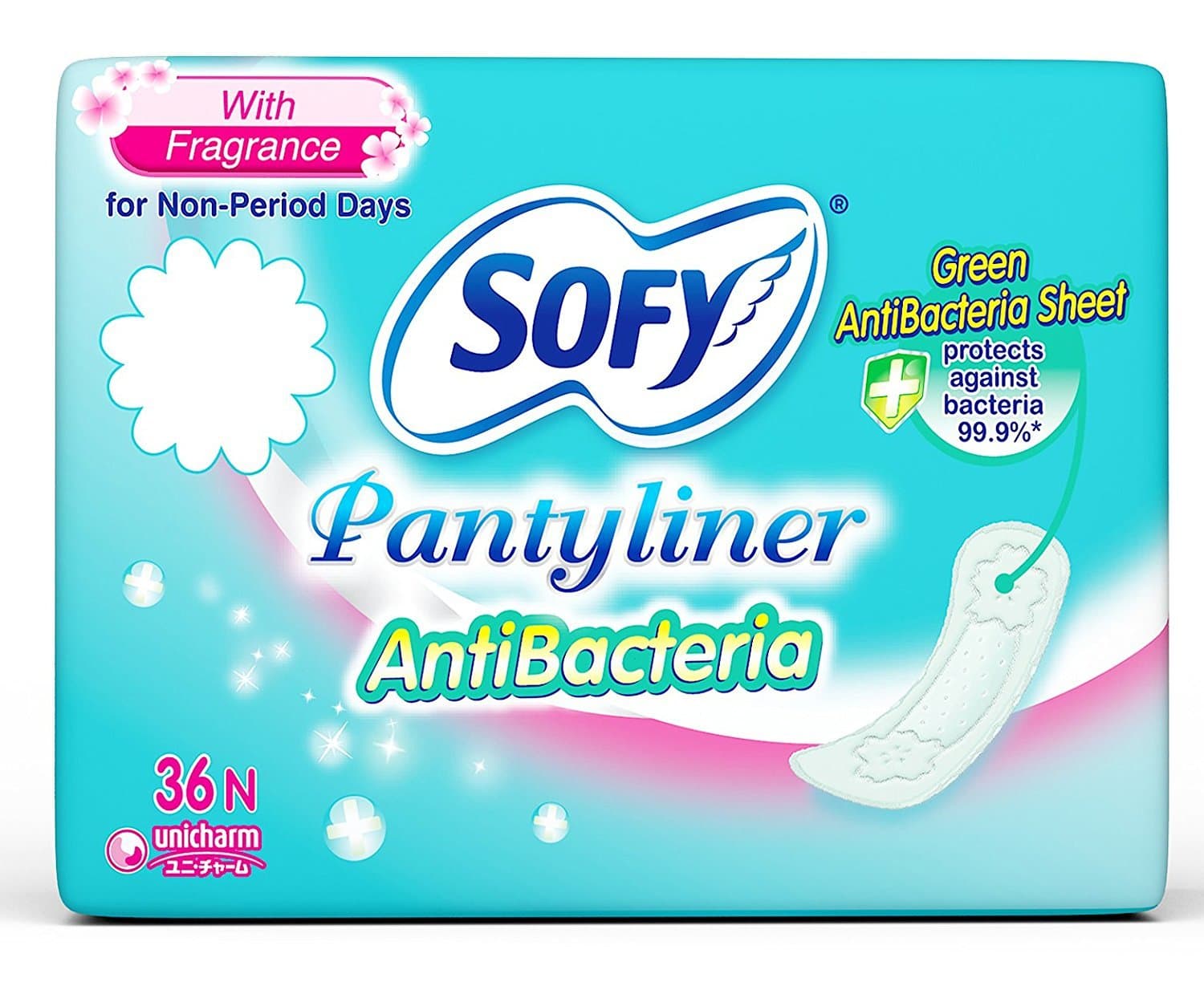 Anti Bacteria Panty Liner - Pack Of 72 Pieces(Set Of 2)