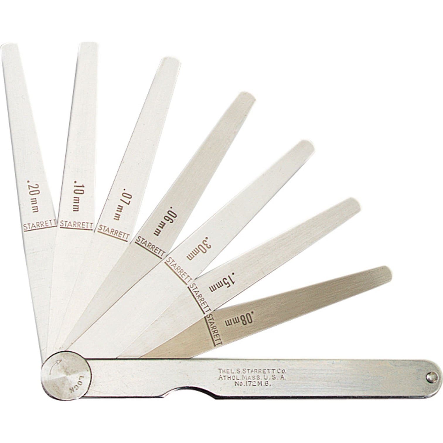 Advanced Starrett 172Ct Feeler Gauge 8 Piece 0.002-0.015 [Multi Set] -