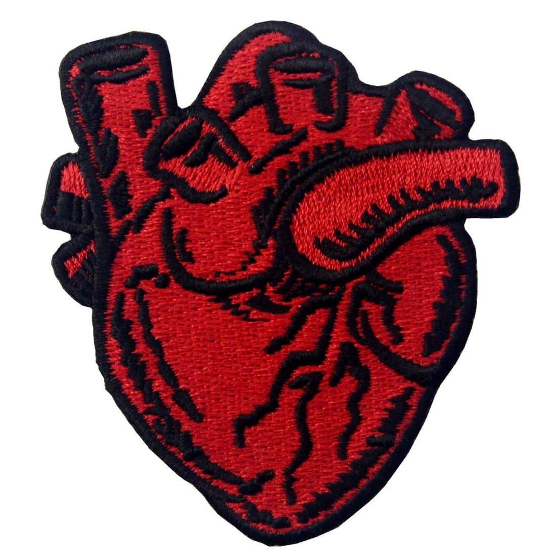 ZEGINs X-Ray Anatomical Heart Embroidered Badge Iron On Sew On Patch