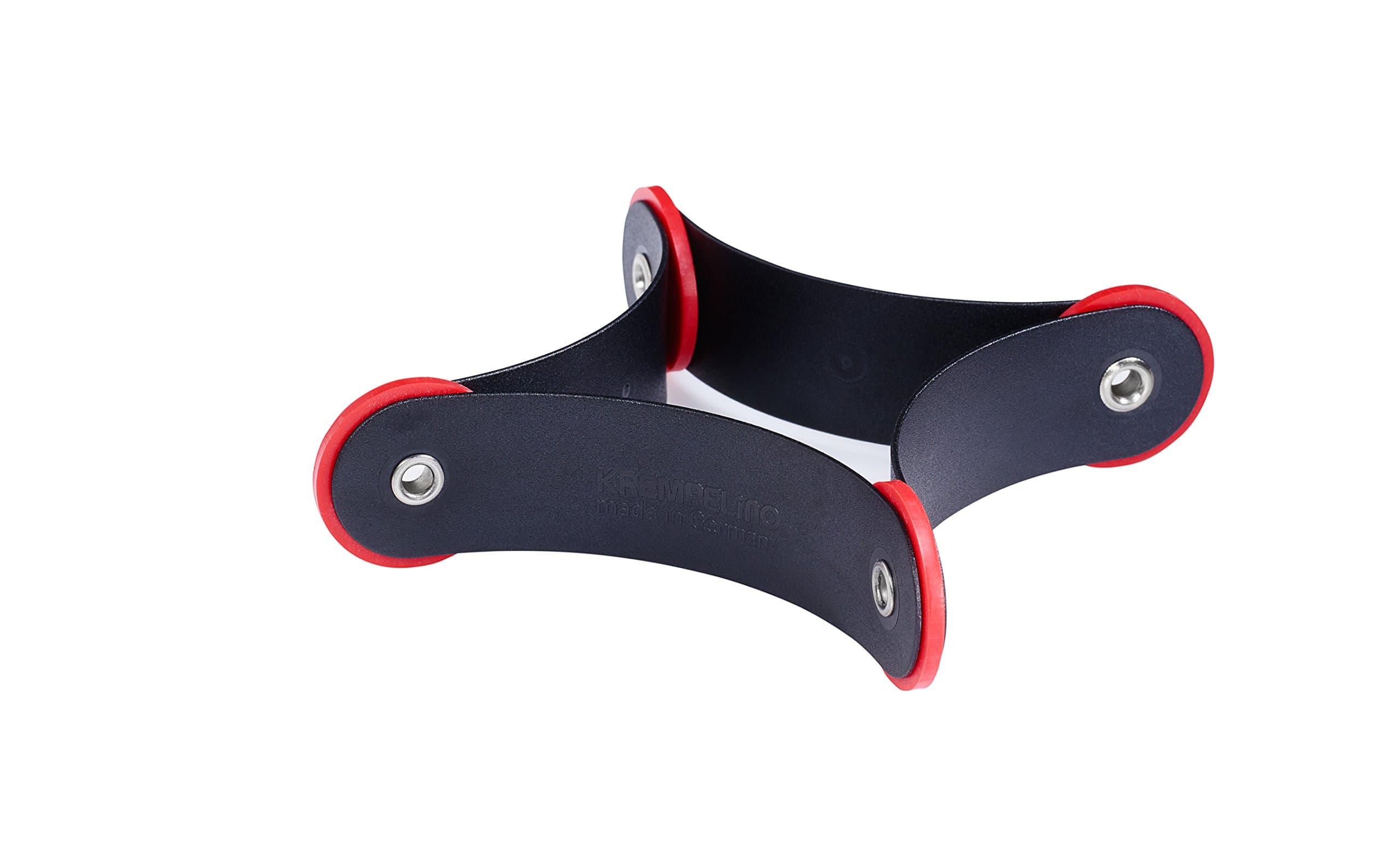 The KREMPELinO®: Design Plastic Trivet | Heat-resistant | Flexible Foldable | Washable - Modern, Colorful and Decorative | Color: Black-Red