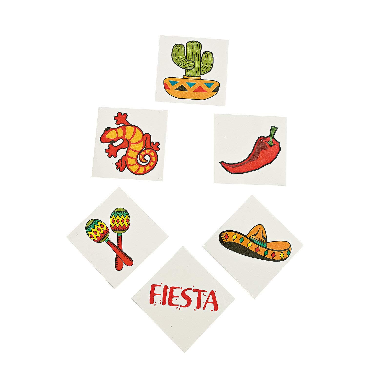 FIESTA TATTOO ASST - Apparel Accessories - 72 Pieces