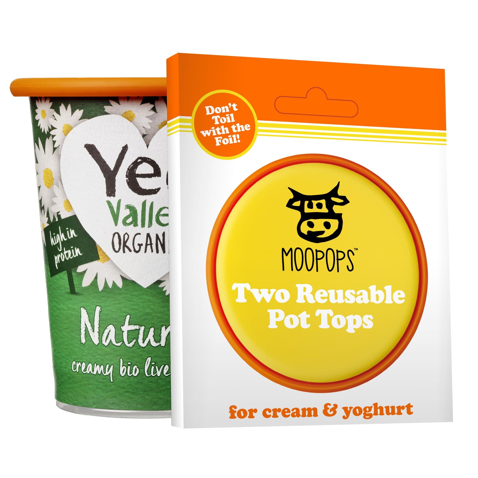 MOOPOPS - Pot Tops. 2 Reusable Silicone Tops specifically Designed to fit Sta...