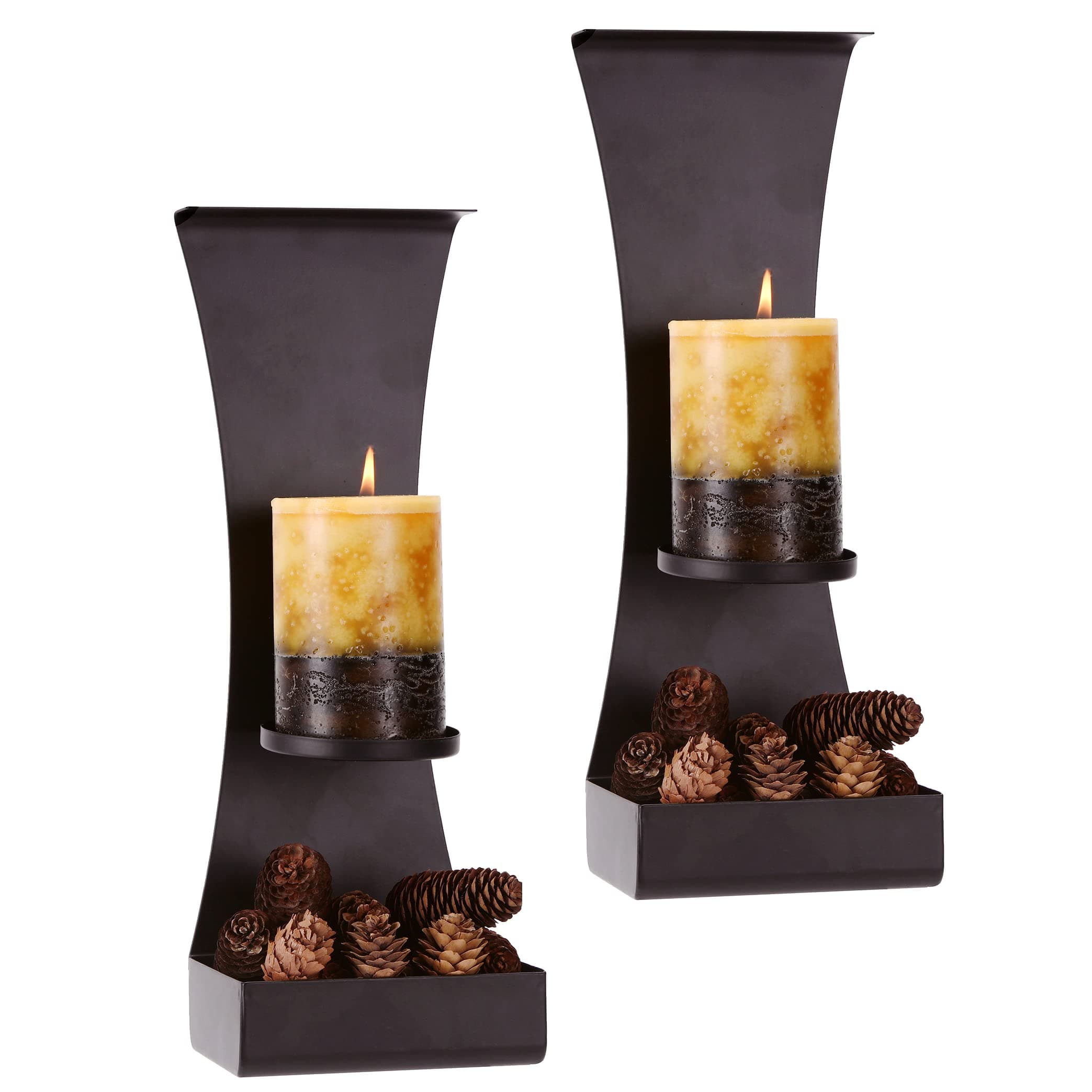 Wall Candle Holder, Candle Sconce Decorative Set of 2, Wall Dรฉcor/Art
