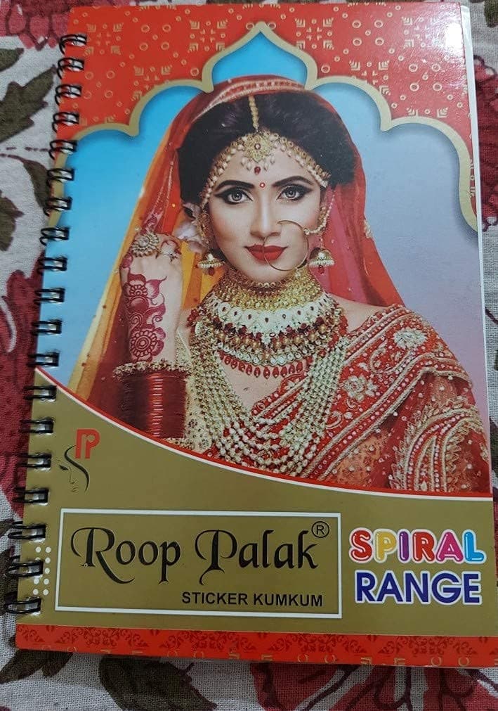 Glamyou STICKER KUMKUM SPIRAL BOOK bindi multi color