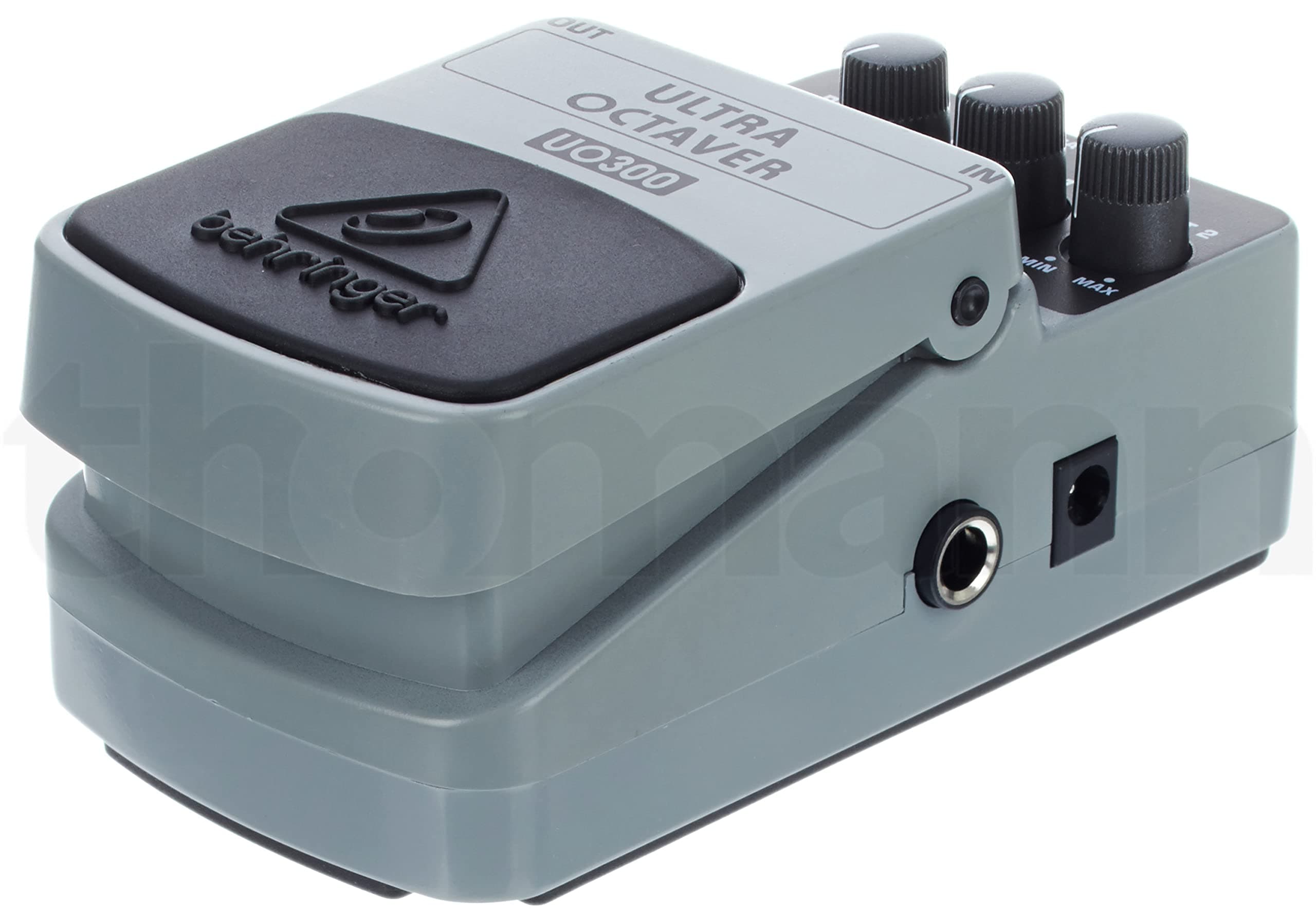 Behringer ULTRA OCTAVER UO300 3-Mode Octave Instrument Effects Pedal, Black and Silver