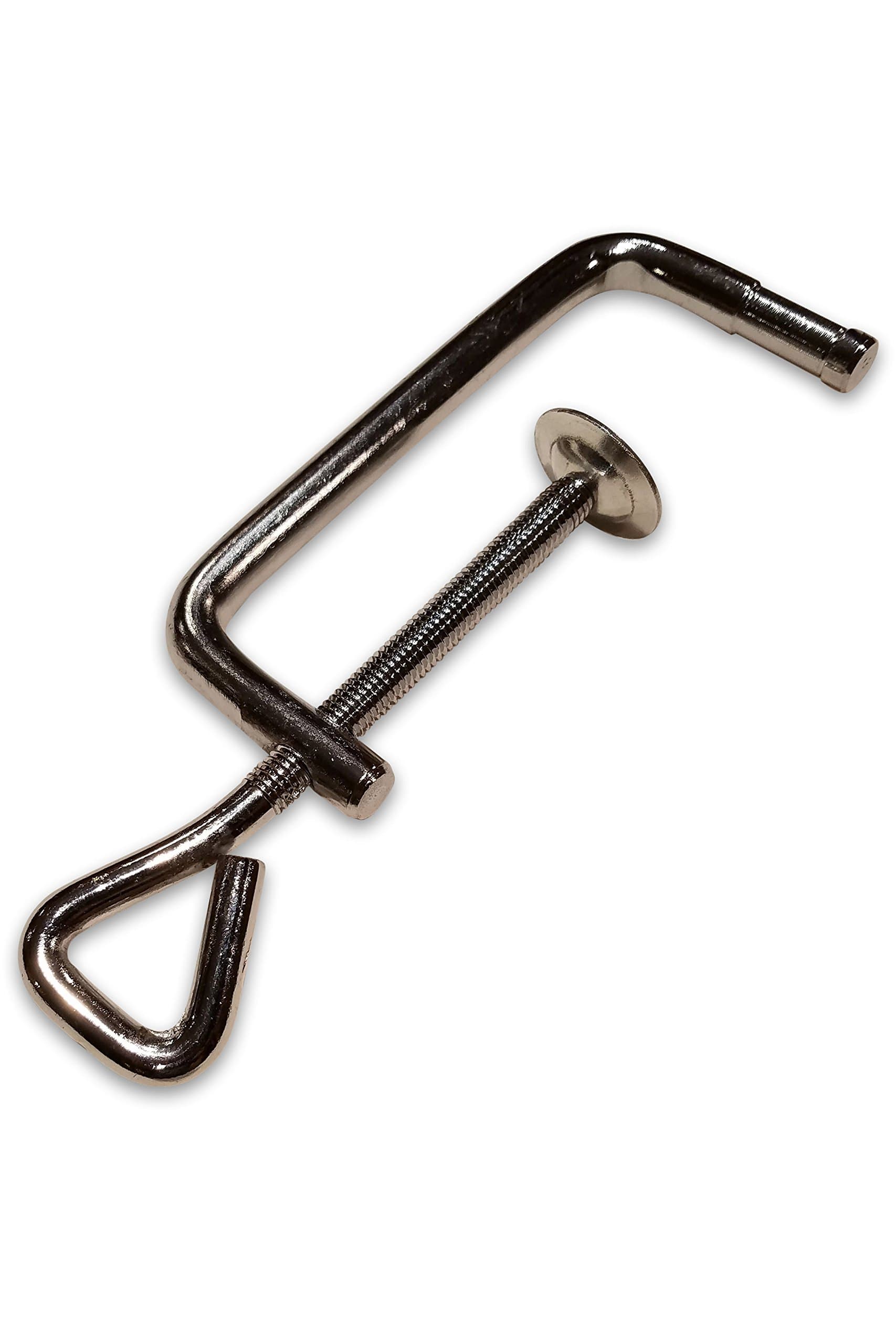 Pasta Machine Clamp | Universal Pasta Maker Replacement Clamp, Works With Most Brands, including Atlas Marcato and Cestari | Chrome and Black, Extra Large Opening