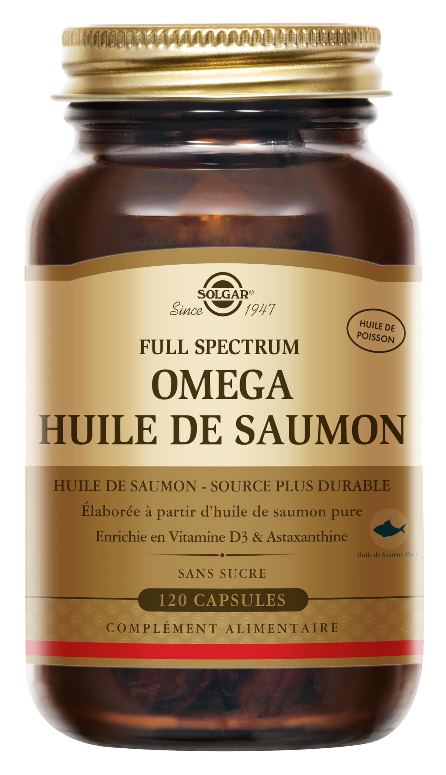 Full Spectrum Omega Softgels - Pack of 120 - Fish Oil Supplement for Immunity, Brain and Eye Health - with Omega 3, 6, 9, EPA & DHA - Vitamin D3 & Antioxidants