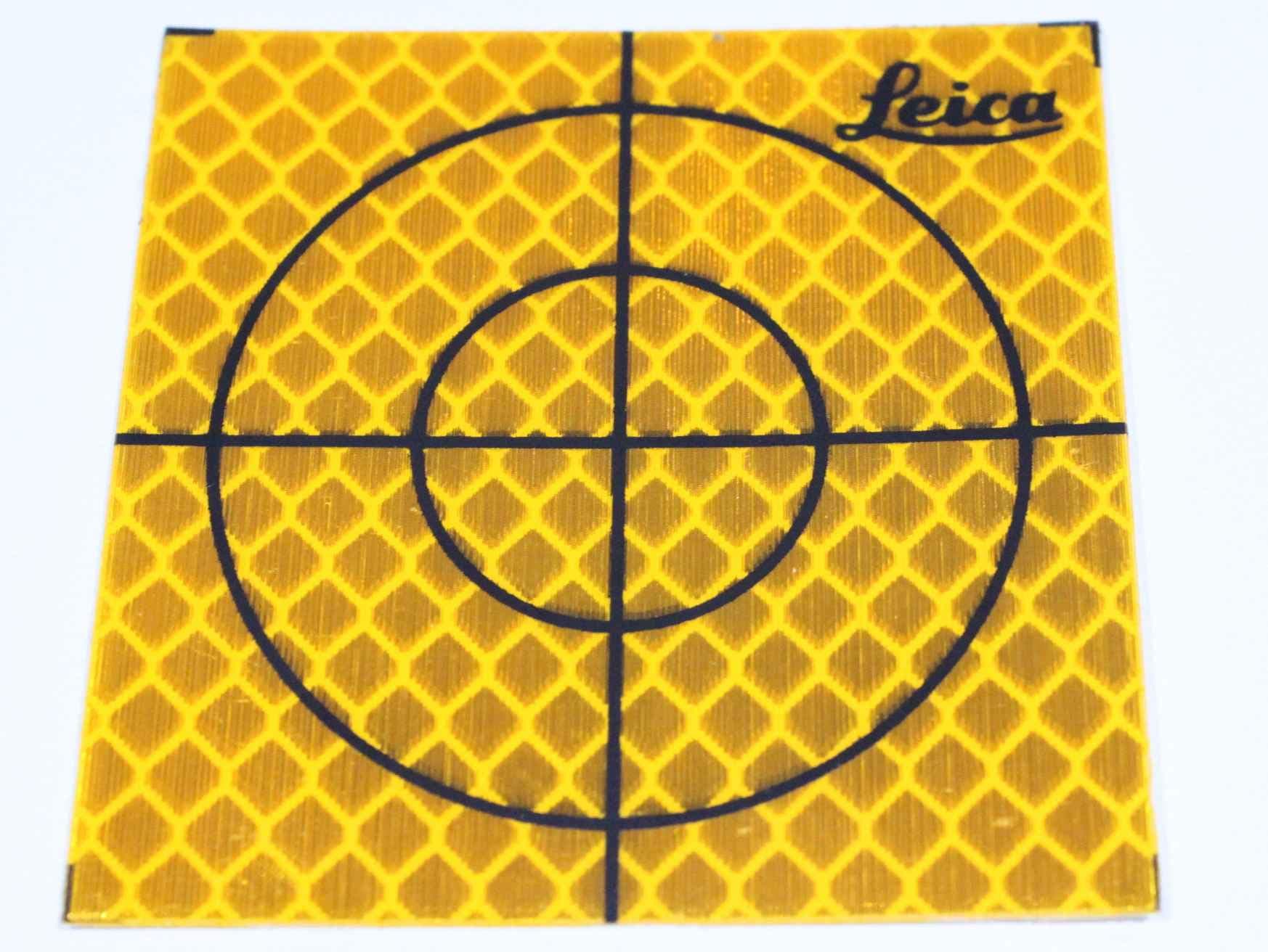 Reflective Tape Survey Targets (20pcs 40X40mm, Yellow)