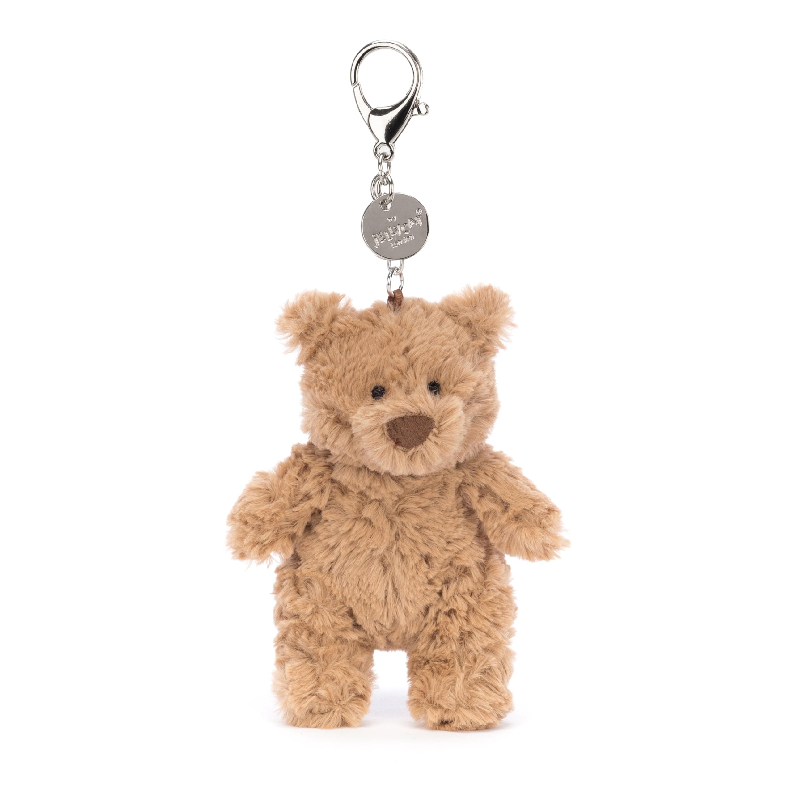 Bartholomew Bear Bag Charm, 4.5 inches - Teddy Bear Plush Keychain - Great Gift Idea