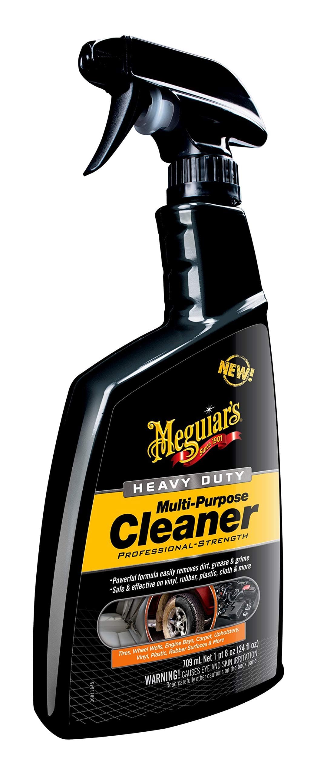 G180224EU Heavy Duty Multi-Purpose Cleaner 709ml Professional Strength, cleans wheel arches, tyres, vinyl, trim, carpet, fabric, upholstery, rubber, metal, chrome and more