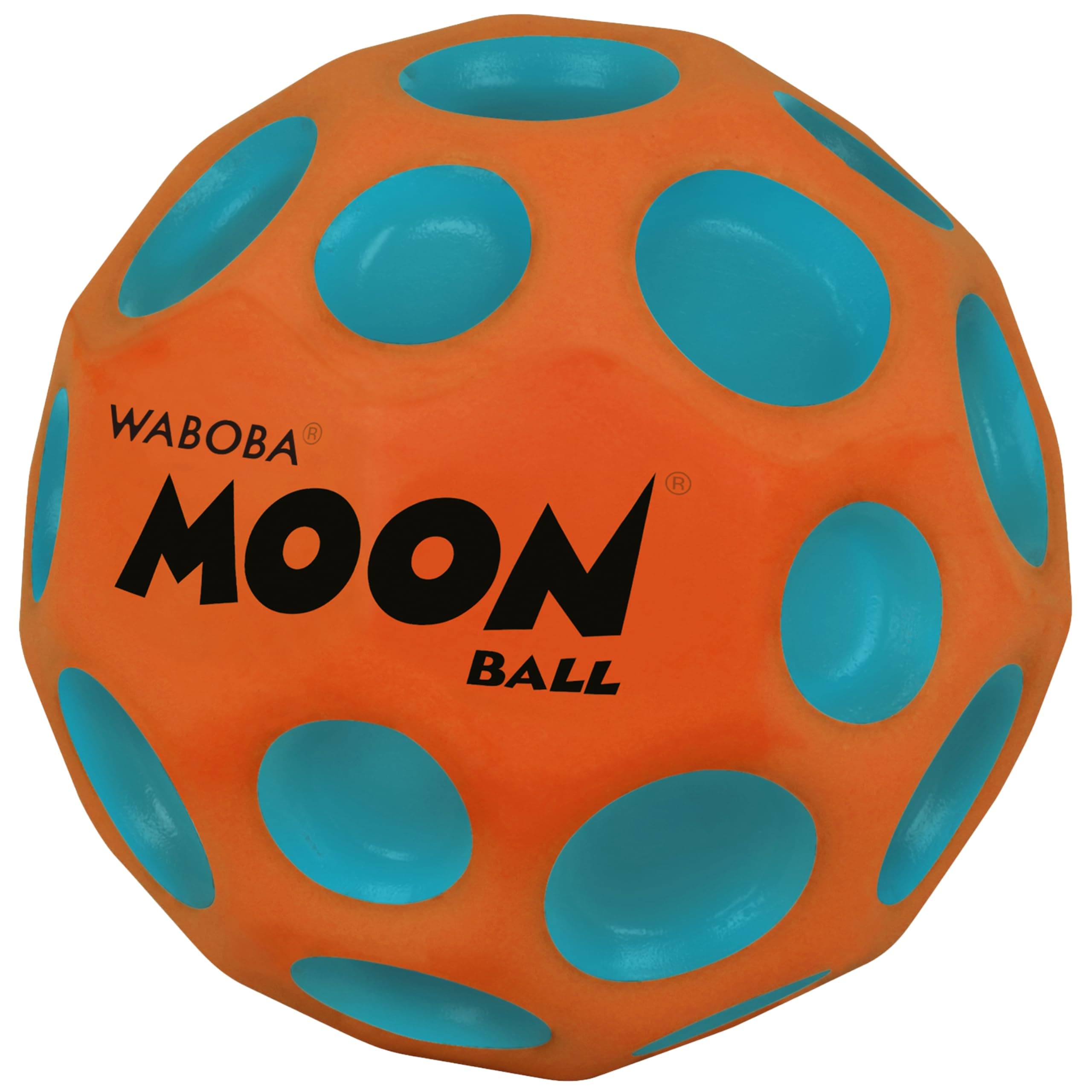 Waboba Moon Ball Martian Moon Hyper Bouncy Ball - All Ages Extreme Bounce and Fun - Super High Bouncing Ball Perfect for Active Play and Outdoor Games - Orange