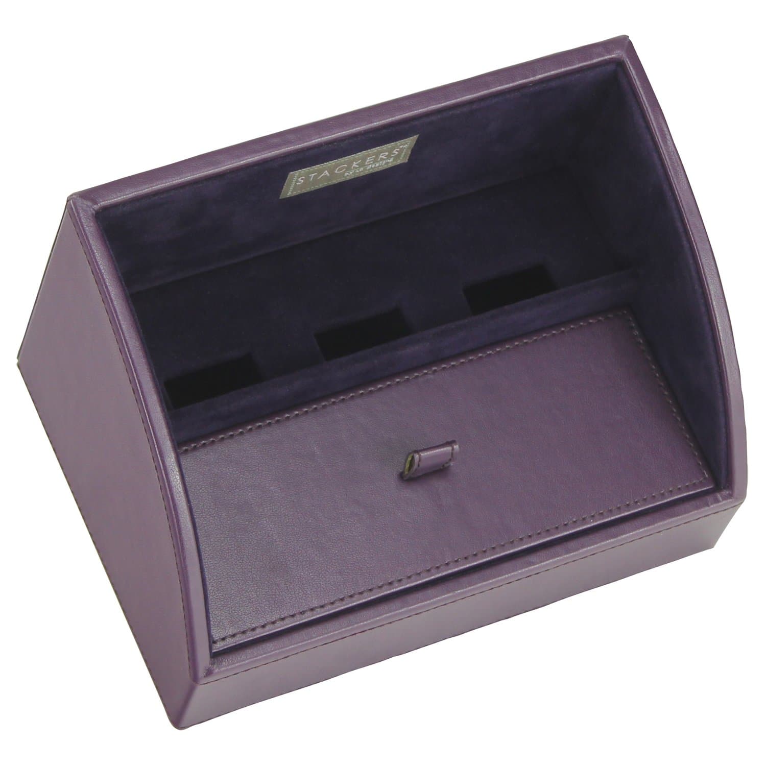Stackers by LC Designs STACKERS Charging Valet ‘MINI SIZE’ Purple STACKER Charging Valet with Purple Velvet Finish Lining