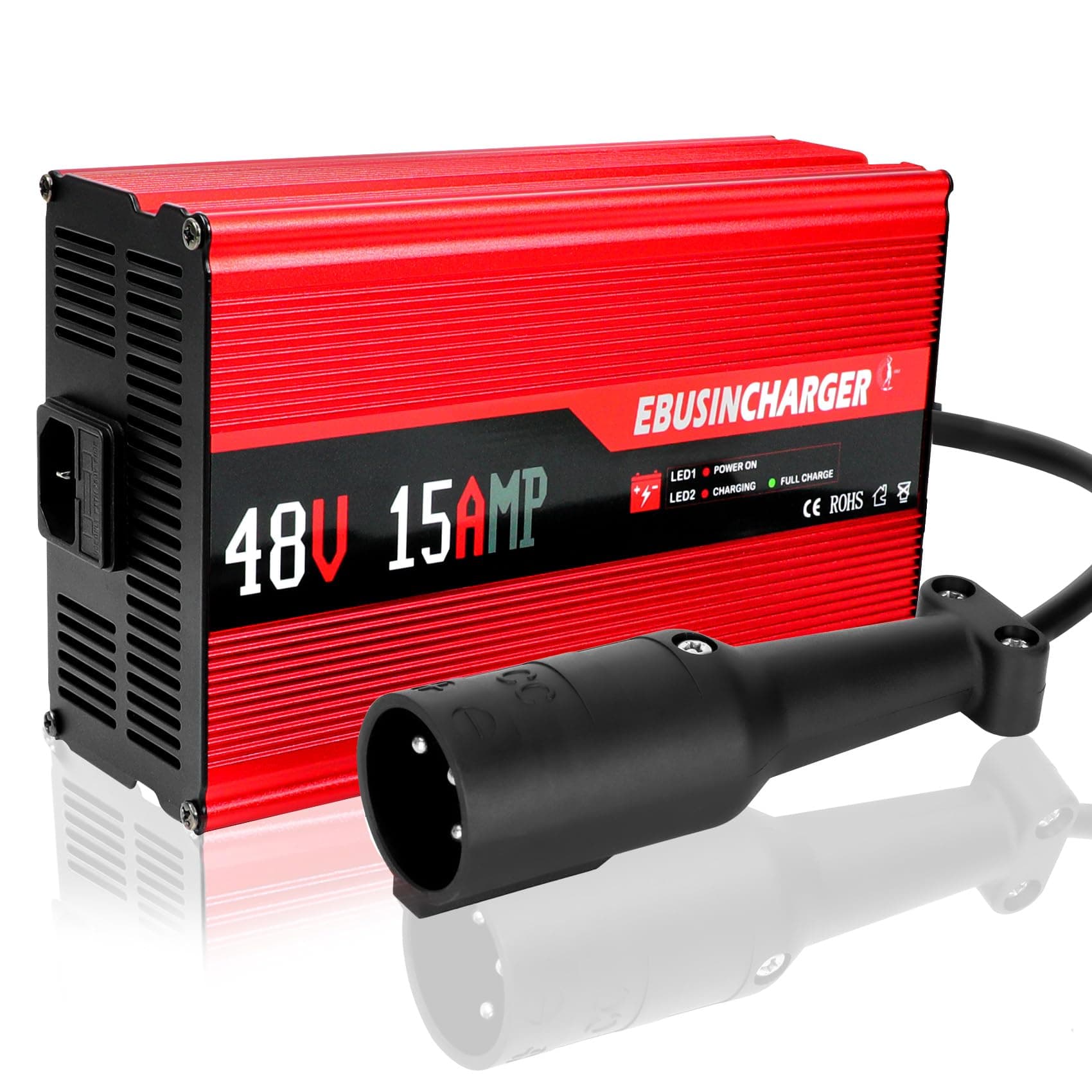 48 Volt 15 Amp Golf Cart Battery Charger for Club car Ds&Precedent,48V Golf Cart Charger Trickle Charge 4-8H Full Charge, for Lead Acid Batteries Replace Club car Charger 48 Volt,5.5Lb