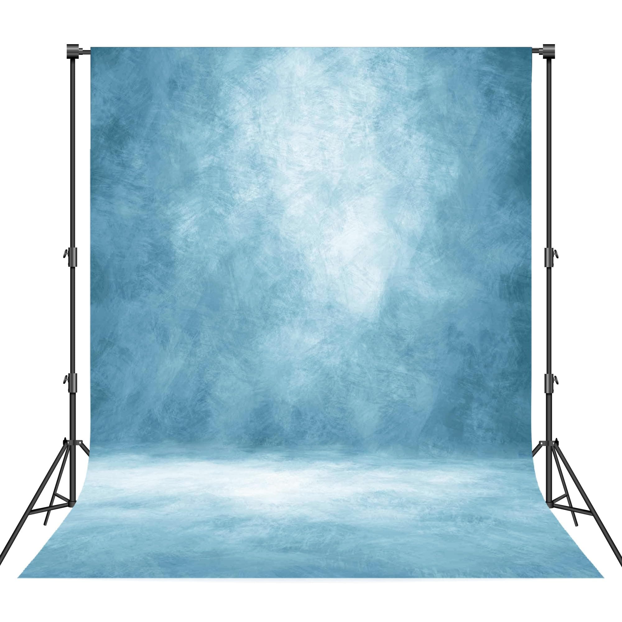 Abstract Professional Photography Backdrop for Portrait Photo Props Booth Background Photoshoot Studio with Ployester Fabric Roller Pocket on Top(8x10ft, Light Blue)