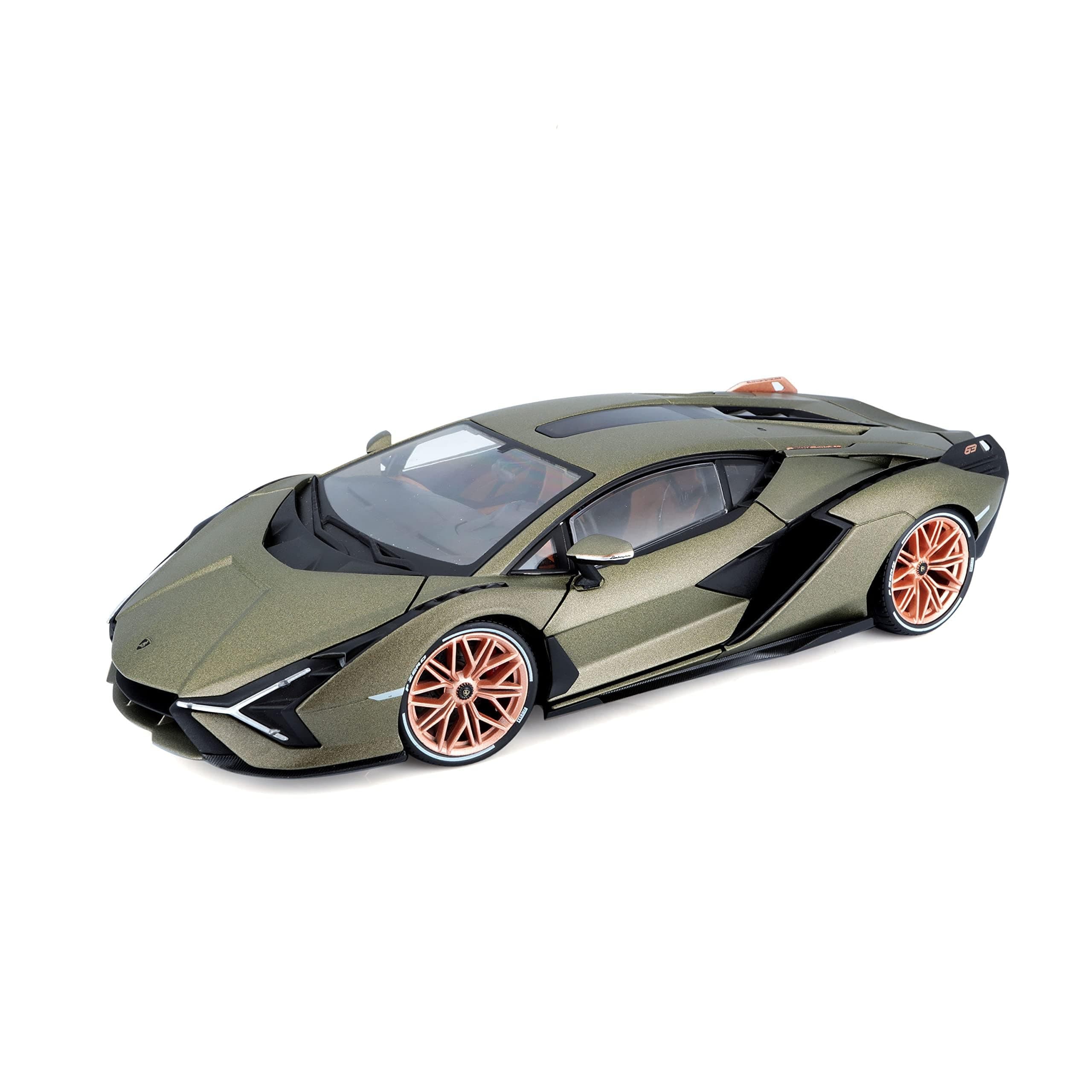 Lamborghini Sian FKP 37 Green, 1:18 Scale Diecast Car, Detailed Replica with Opening Doors, Bonnet and Boot, Officially Licensed by Lamborghini, Recommended Age 3+ Years